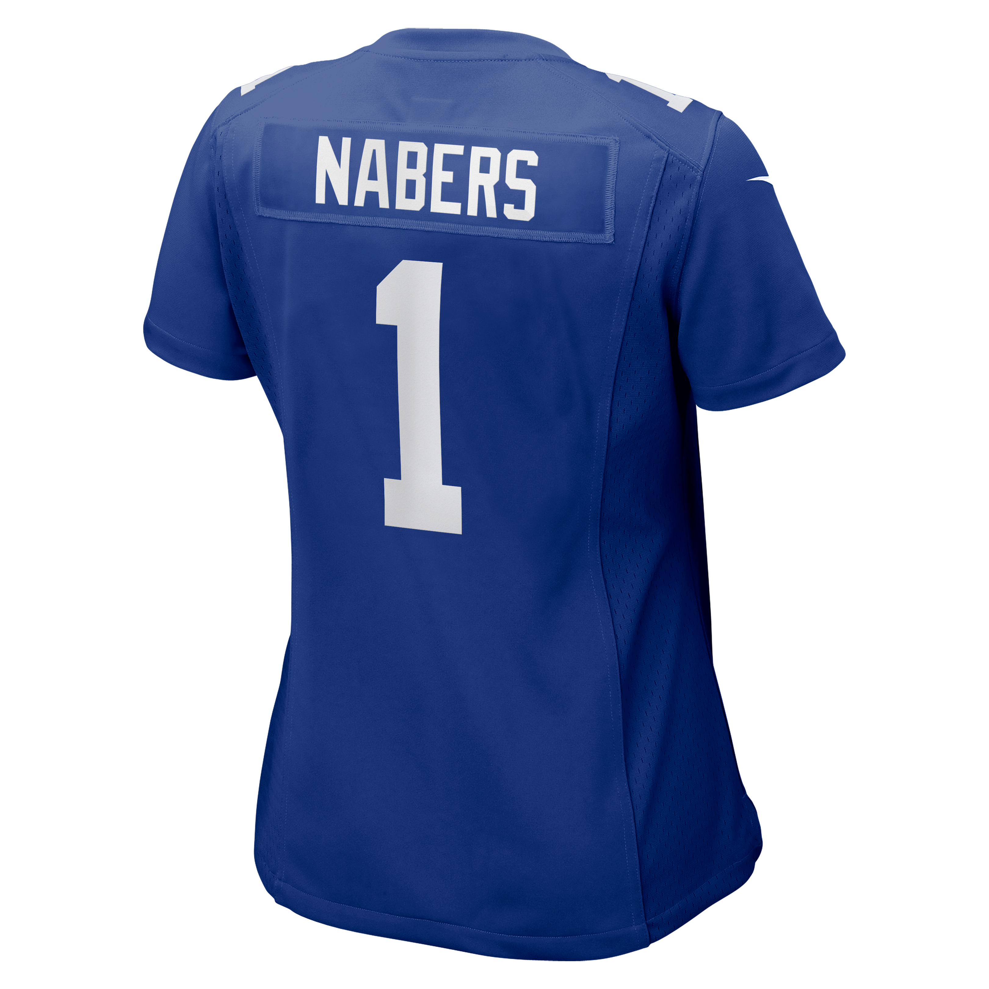 Maillot de match Nike Malik Nabers Royal New York Giants pour femme