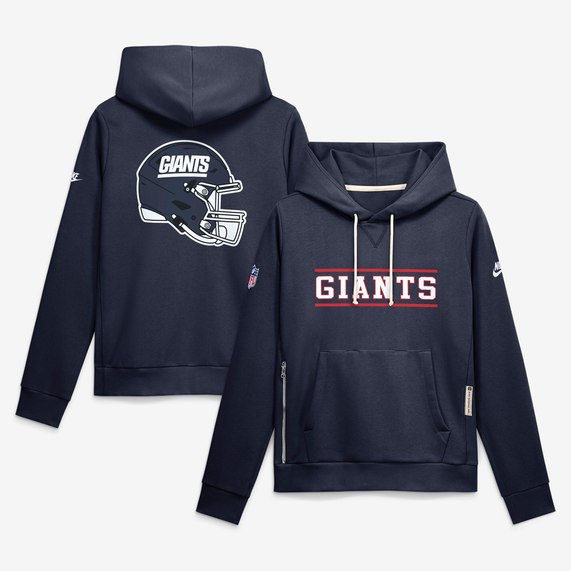 Sweat à capuche Nike Dri-FIT alternatif bleu marine New York Giants Sideline Standard Issue pour femme