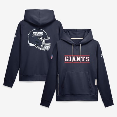 New York Giants Women's Nike Sideline Standard Issue Alternate Dri-FIT Hoodie - Navy