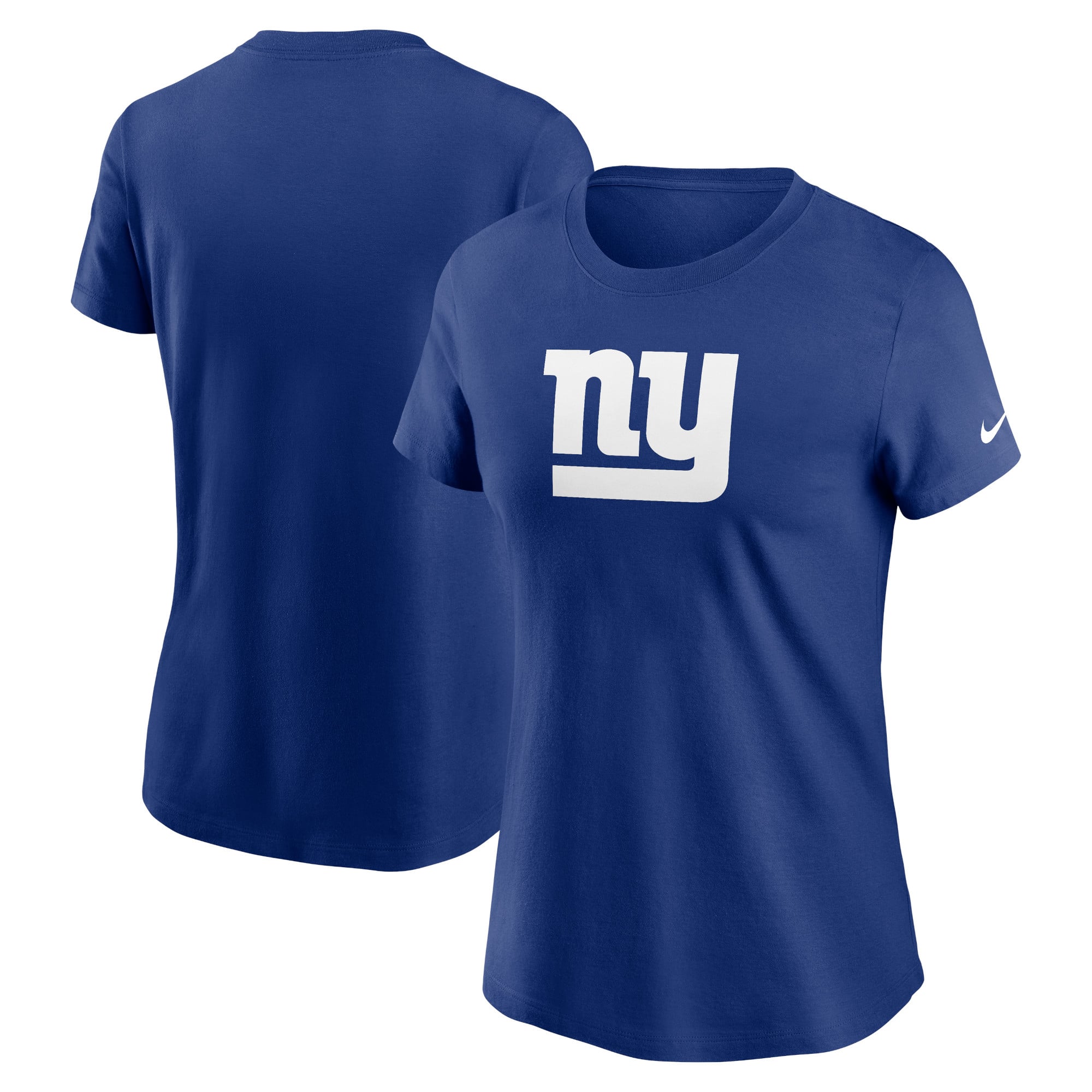 T-shirt Nike Royal New York Giants pour femme avec logo principal