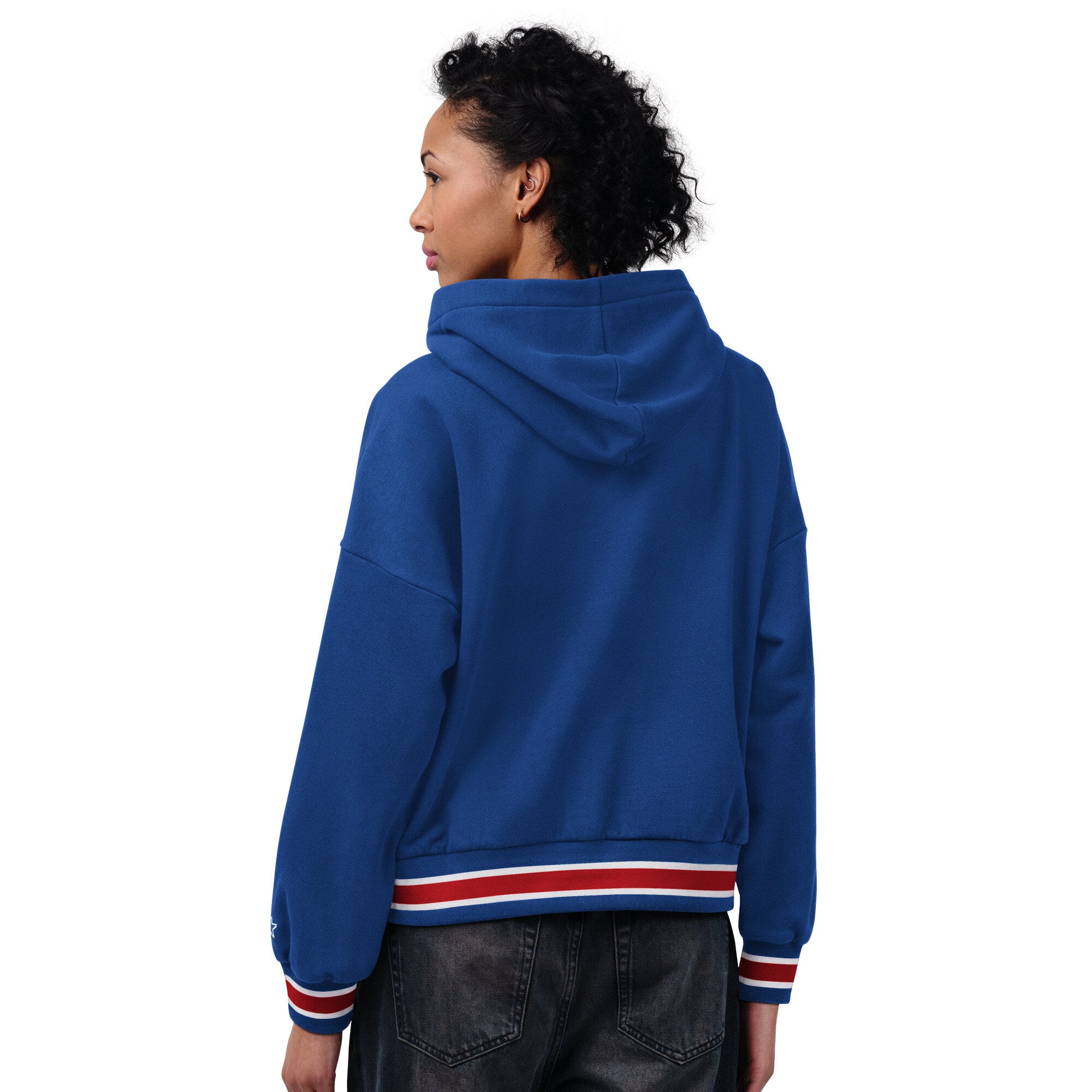 Sweat à capuche Starter Royal New York Giants Home Plate pour femme