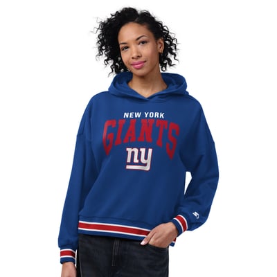 New York Giants Starter Women's Home Plate Hoodie - Royal