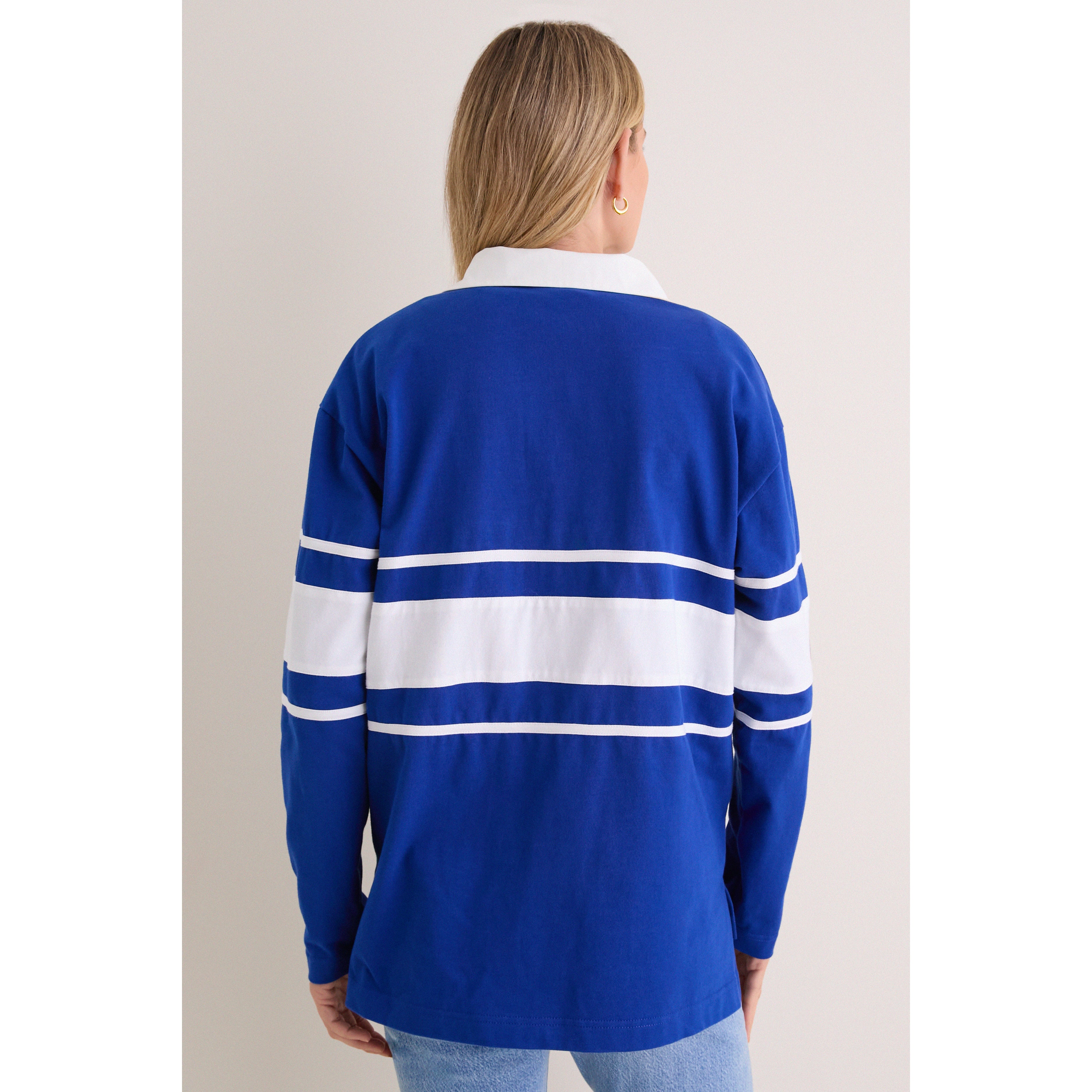 Polo à manches longues Tuckernuck Royal New York Giants pour femme