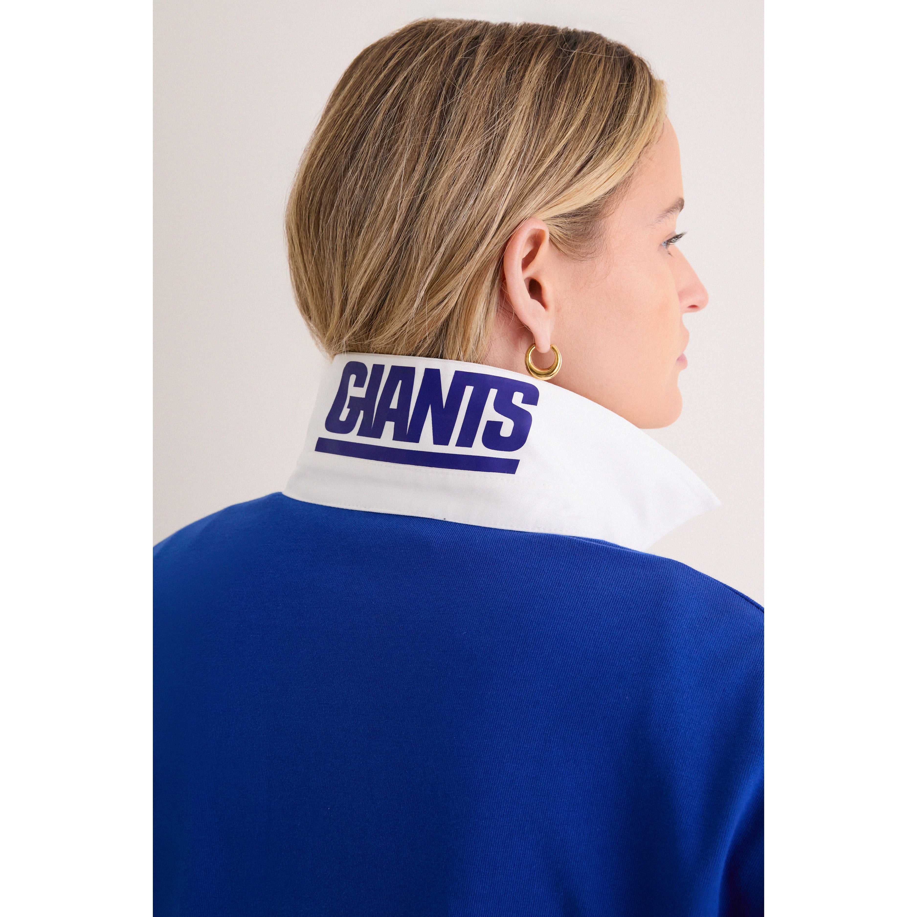 Polo à manches longues Tuckernuck Royal New York Giants pour femme