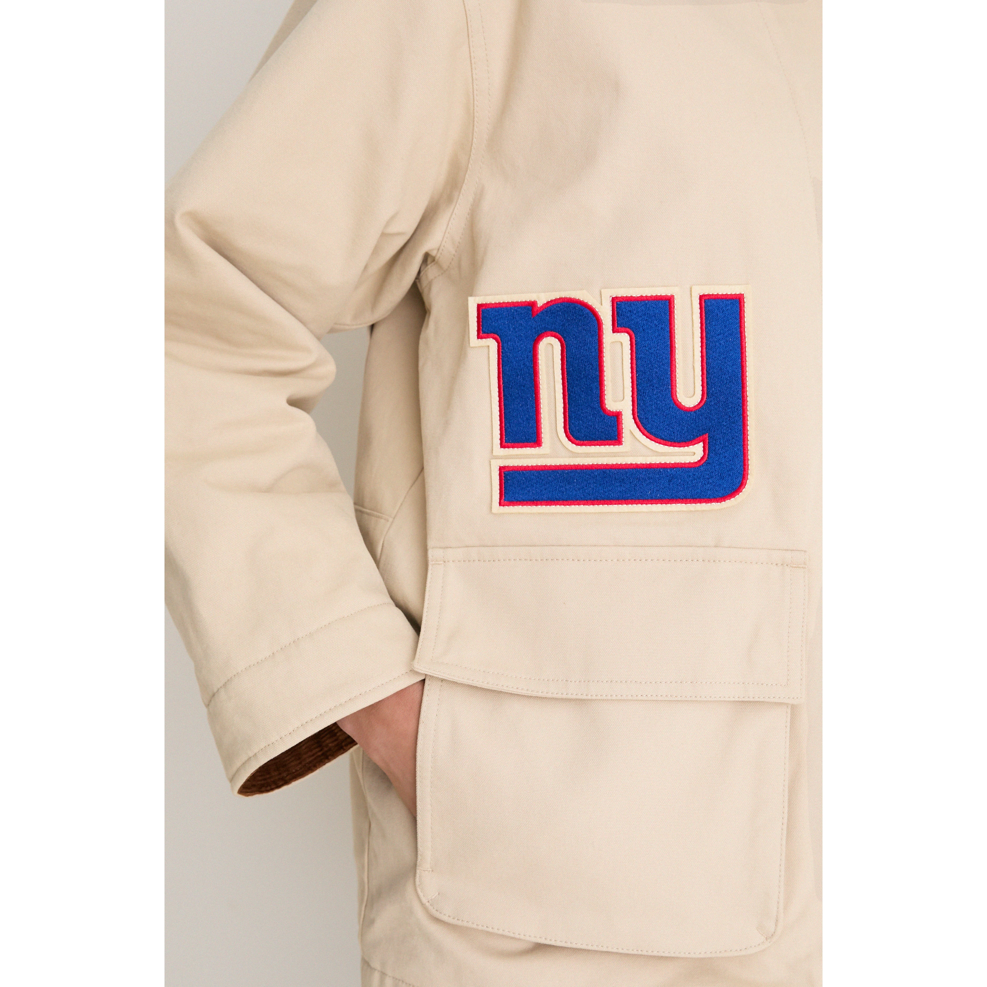 Veste de grange à boutons-pression Tuckernuck Stone pour femmes, New York Giants