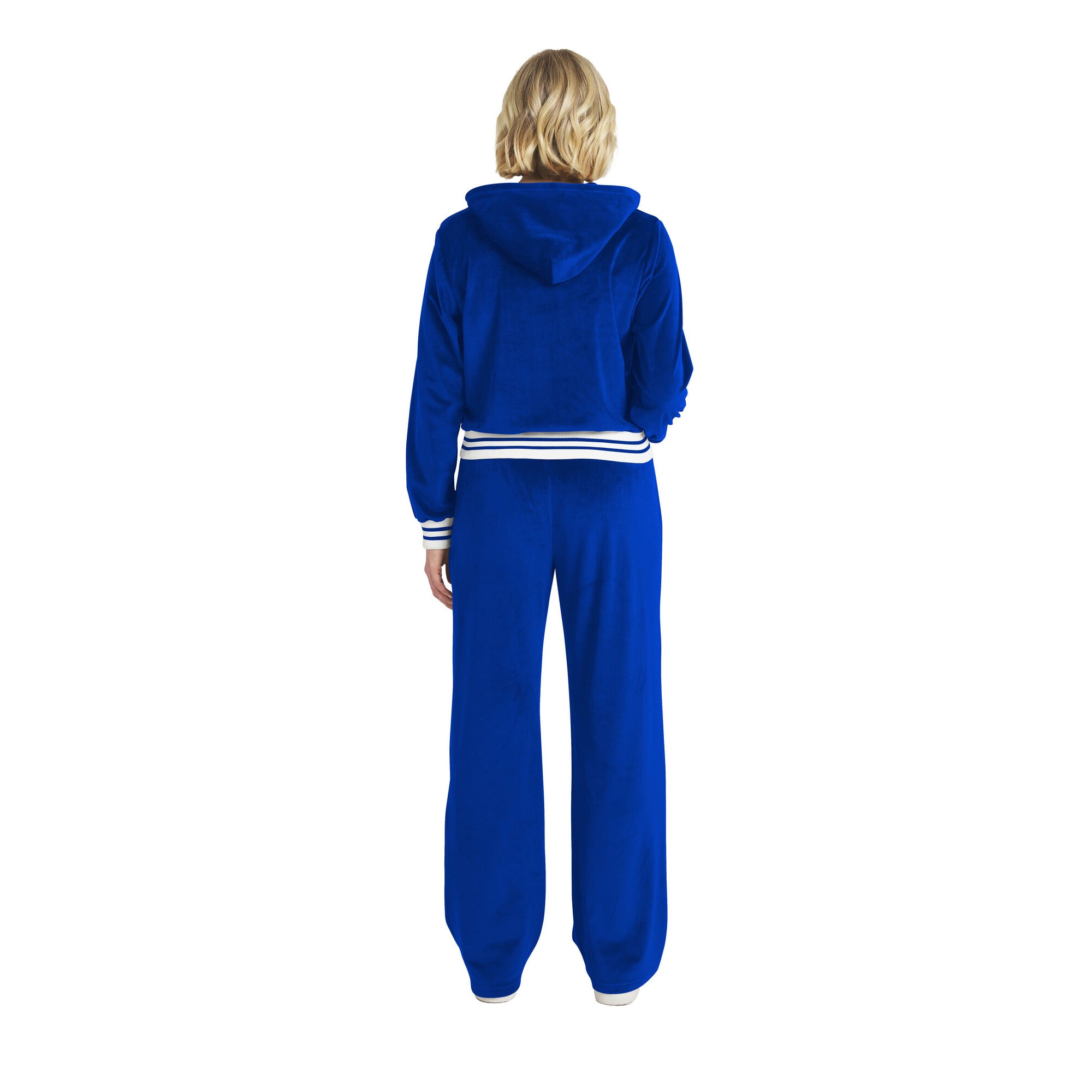 Survêtement en velours Royal New York Giants pour femmes, par Erin Andrews WEAR by