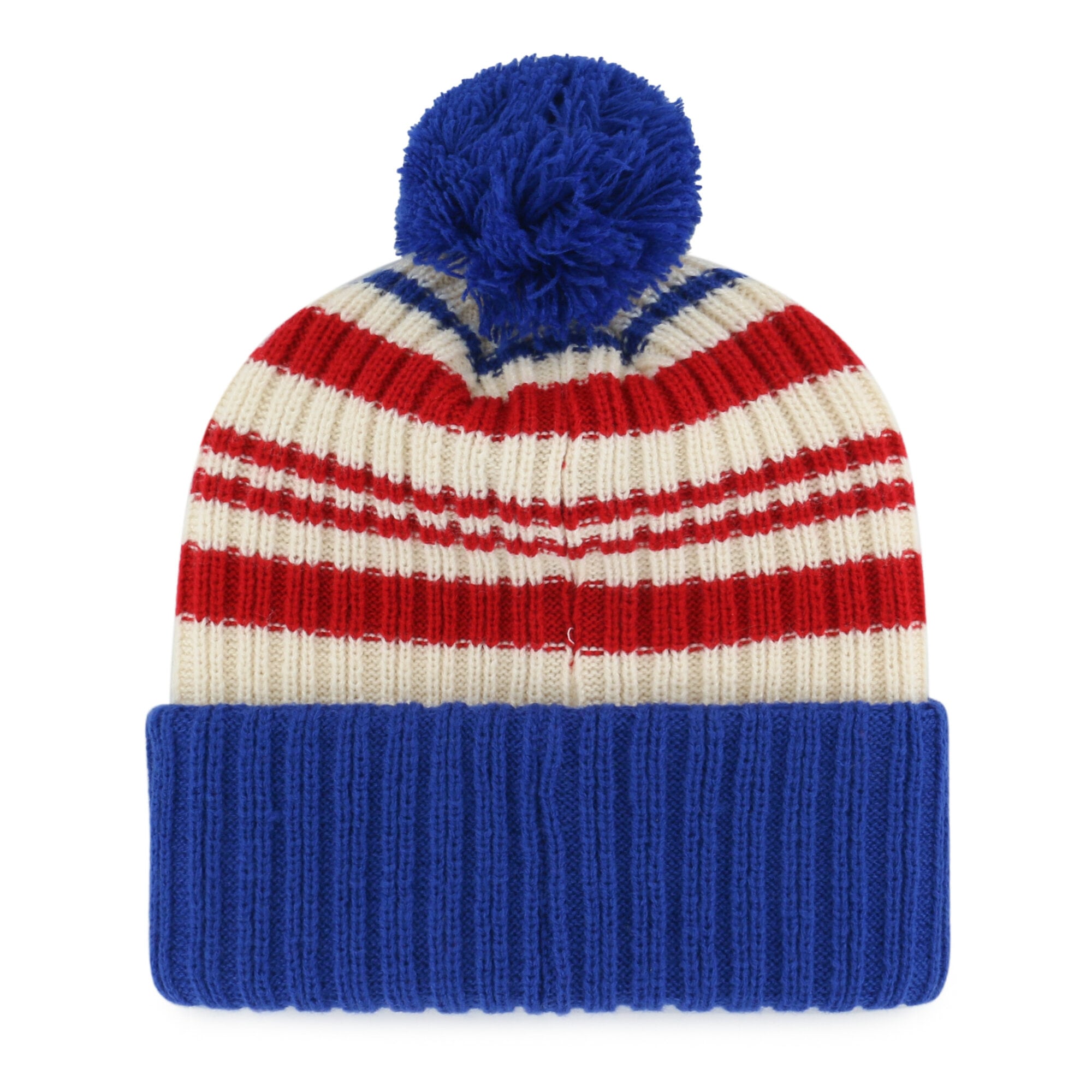 Youth '47  Royal New York Giants Snow Fort Cuffed Knit Hat with Pom