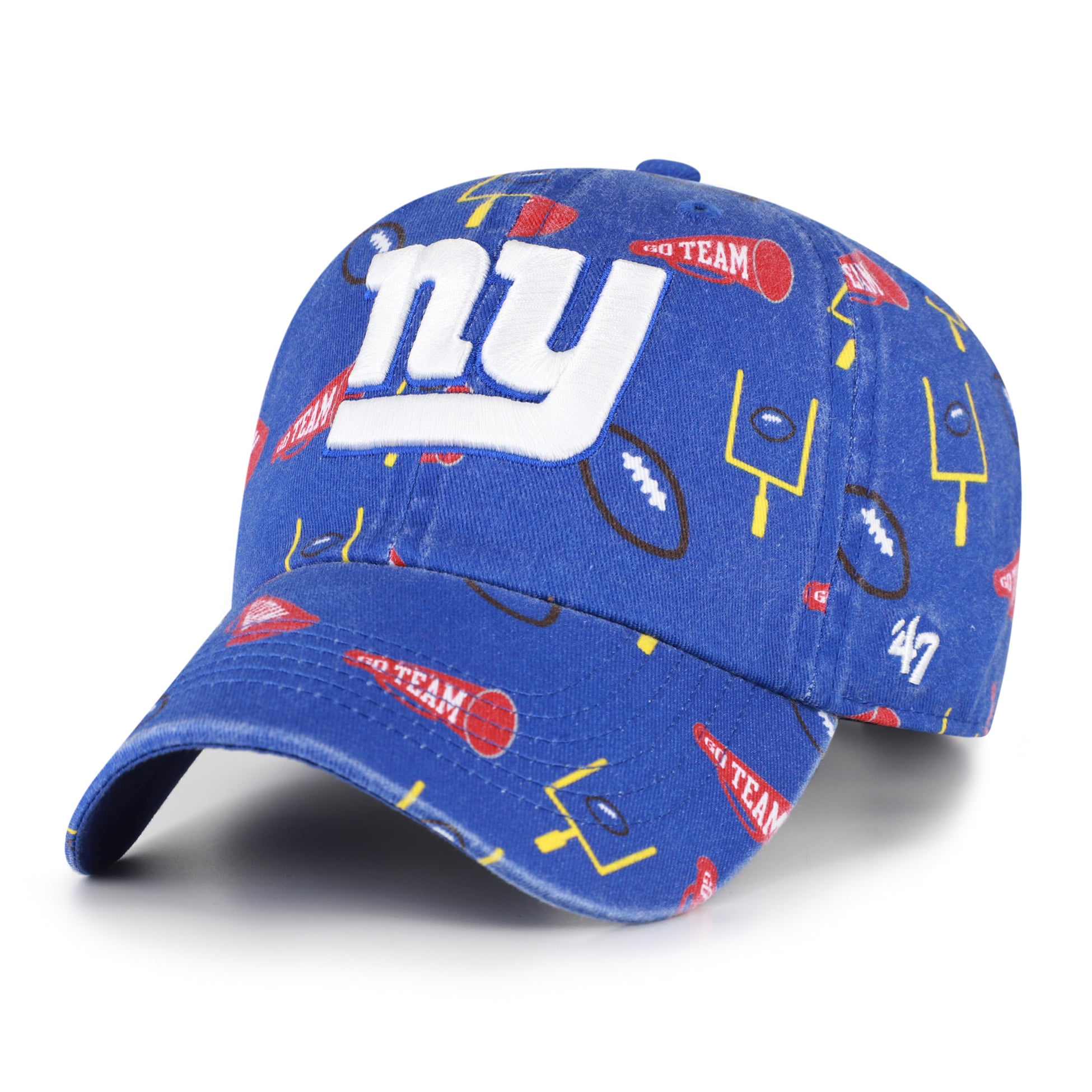 Casquette ajustable « Stoming Ground Clean Up » Royal New York Giants pour jeunes, modèle 47