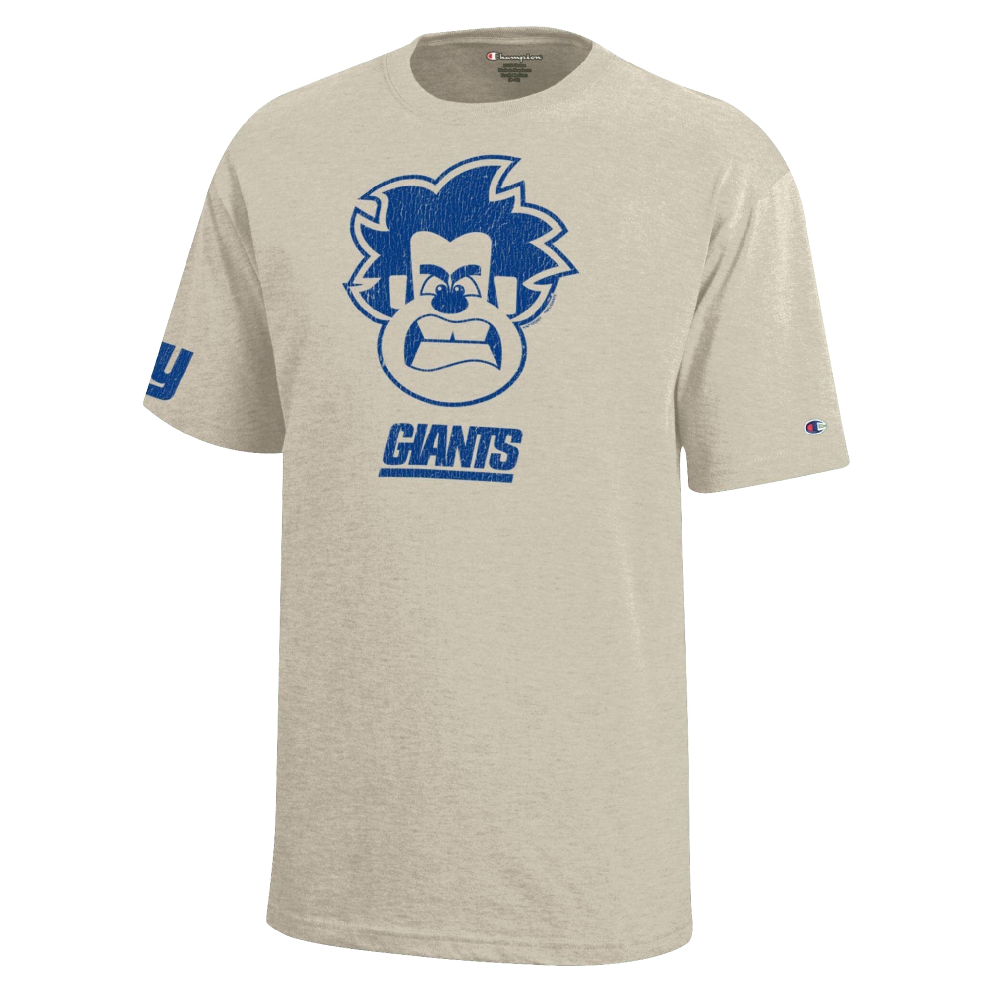 Youth Disney x Champion Oatmeal New York Giants Wreck-It Ralph T-Shirt