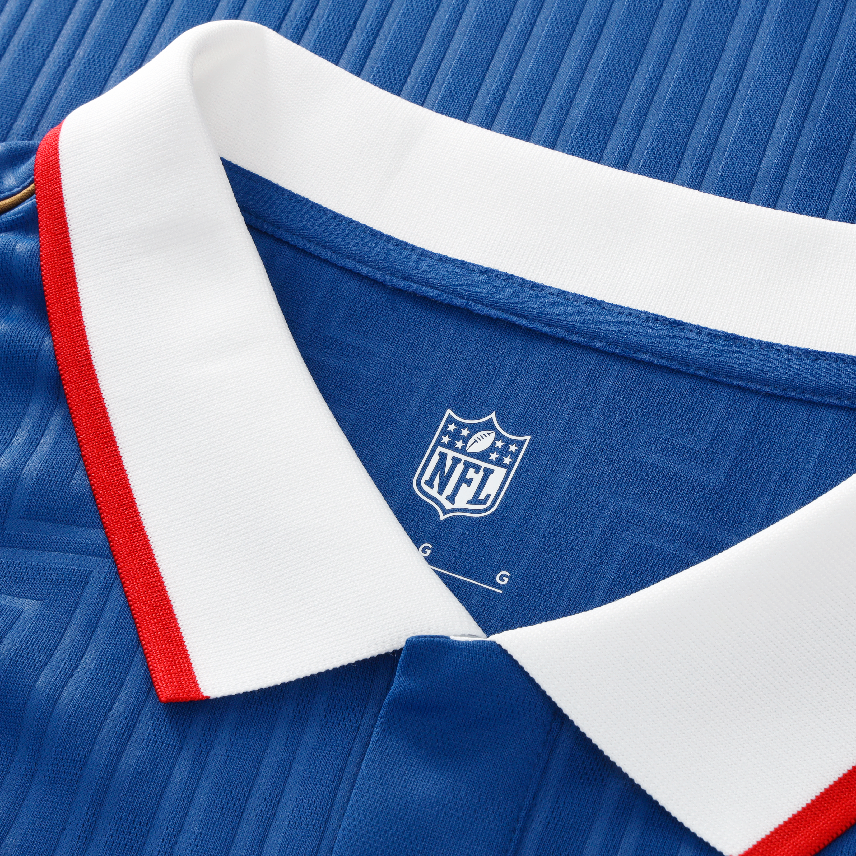 Youth Fanatics Royal New York Giants Football x Collared Fan Top
