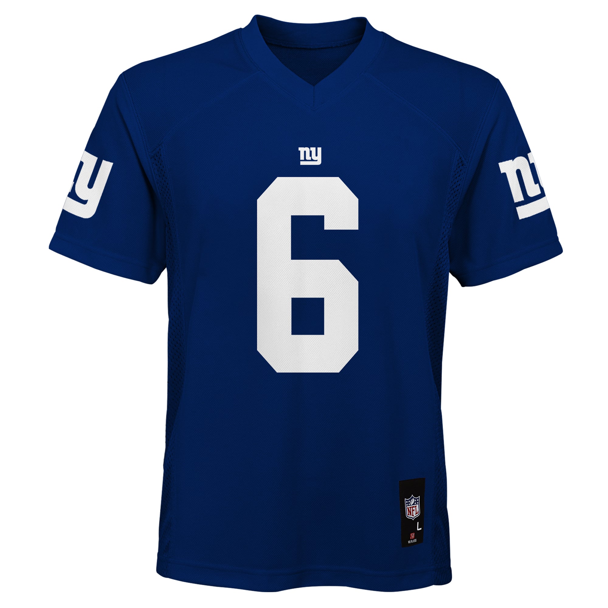 Maillot réplique Jaxson Dart Royal des Giants de New York pour jeunes