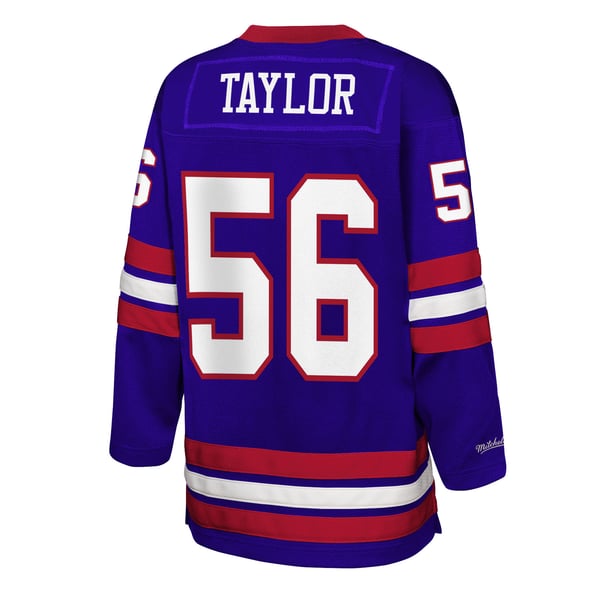 Youth Mitchell & Ness Lawrence Taylor Royal New York Giants Hockey 