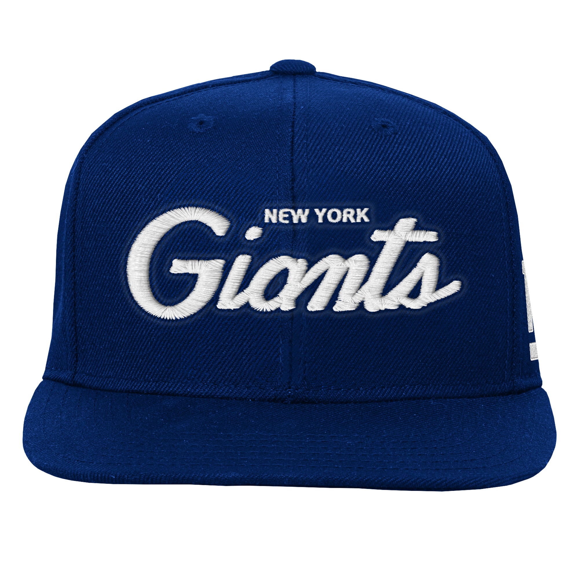 Youth Mitchell & Ness Royal New York Giants Head Coach Flat Brim Snapback Hat