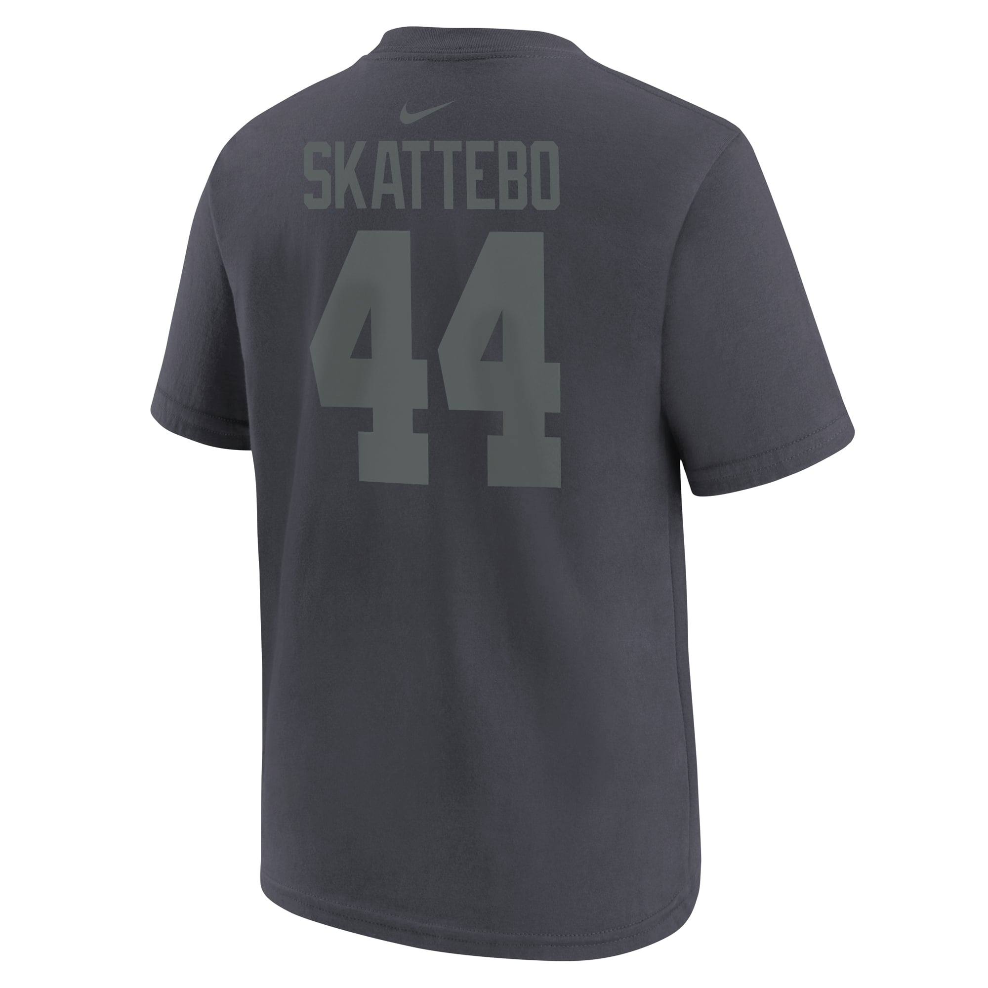 T-shirt Nike Cam Skattebo anthracite pour enfant, New York Giants, nom et numéro