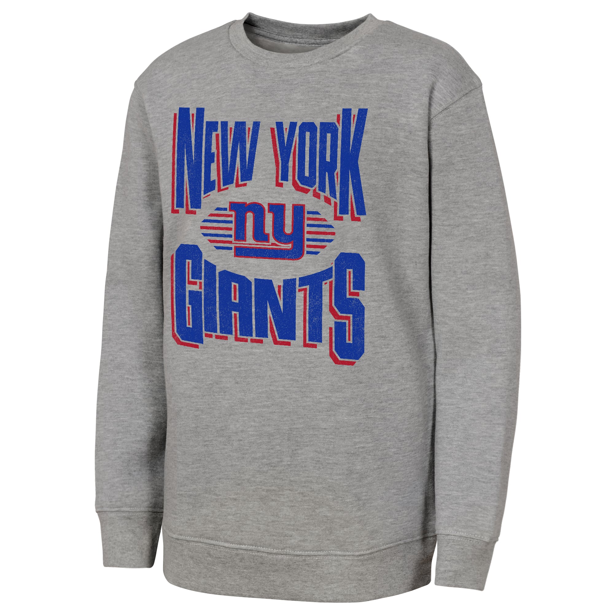 Sweat-shirt gris Jet Stream des Giants de New York pour jeunes la marque Outerstuff