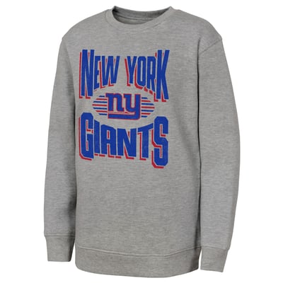 New York Giants Outerstuff Youth Jet Stream Sweatshirt - Gray