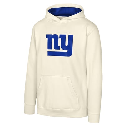 New York Giants Outerstuff Youth Prime Pullover Hoodie - Natural
