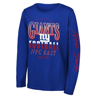 New York Giants Outerstuff Youth Real Ones Long Sleeve T-Shirt - Royal