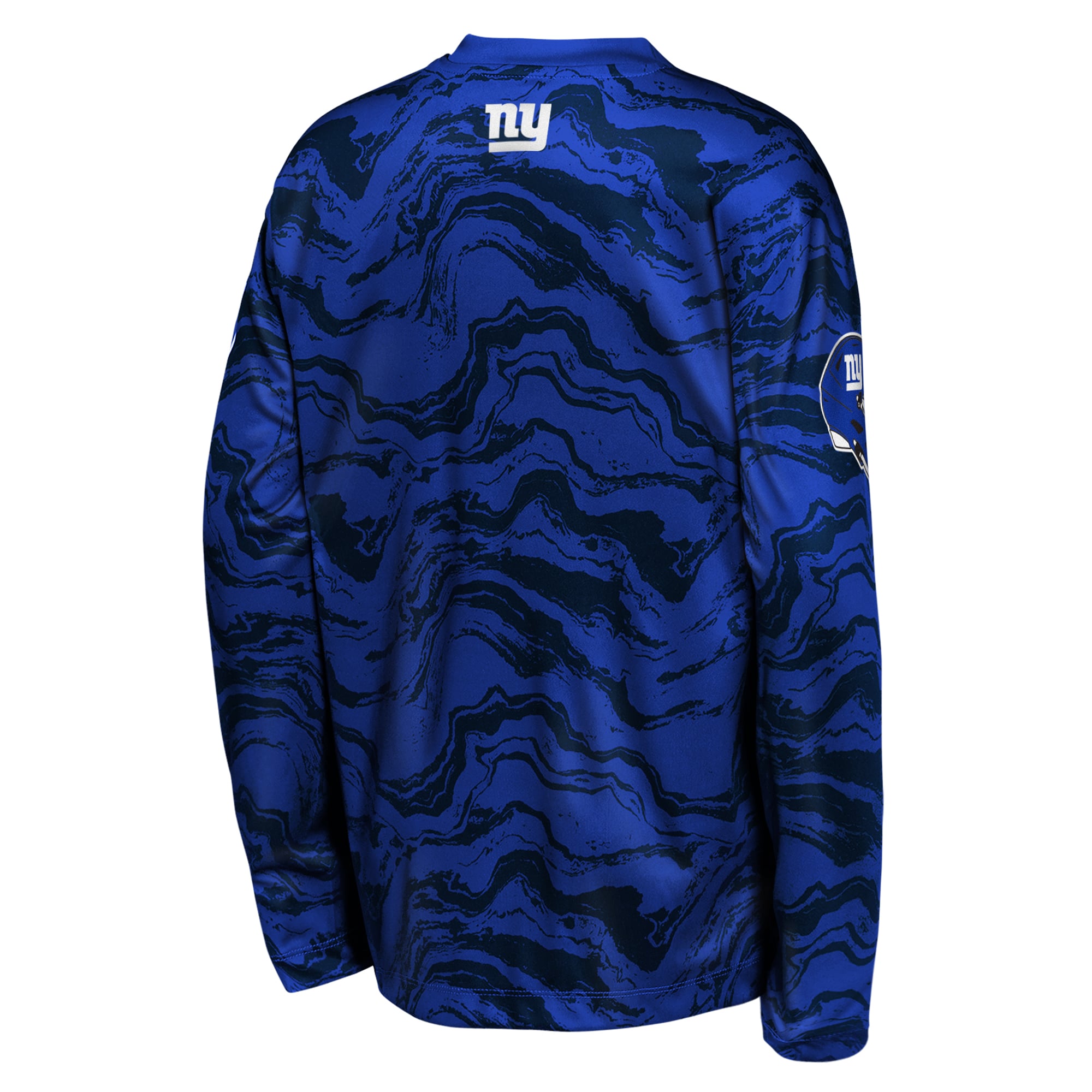T-shirt à manches longues Youth Outerstuff Royal New York Giants Tailgate Performance