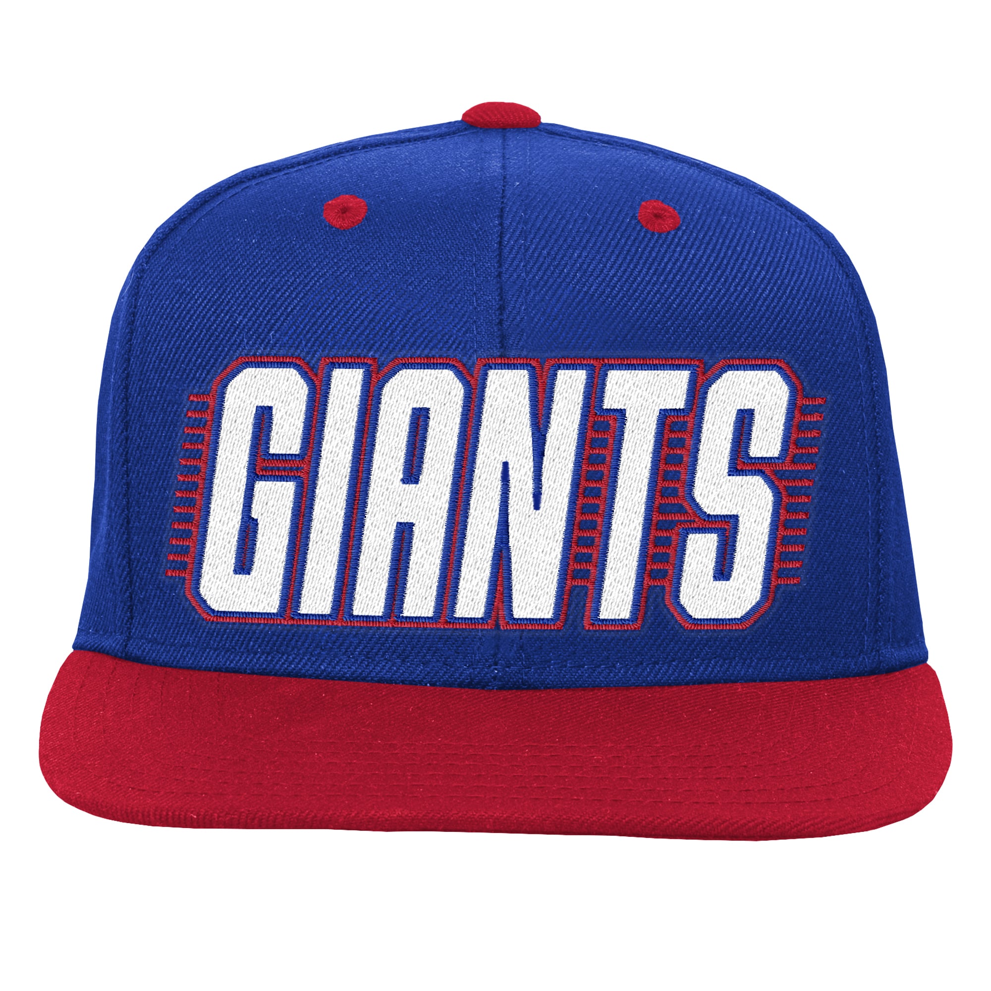 Youth Outerstuff Royal/Red New York Giants Snapback Hat