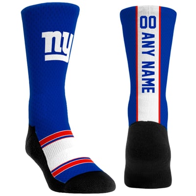  New York Giants Rock Em Youth Custom Jersey Crew Socks - Navy