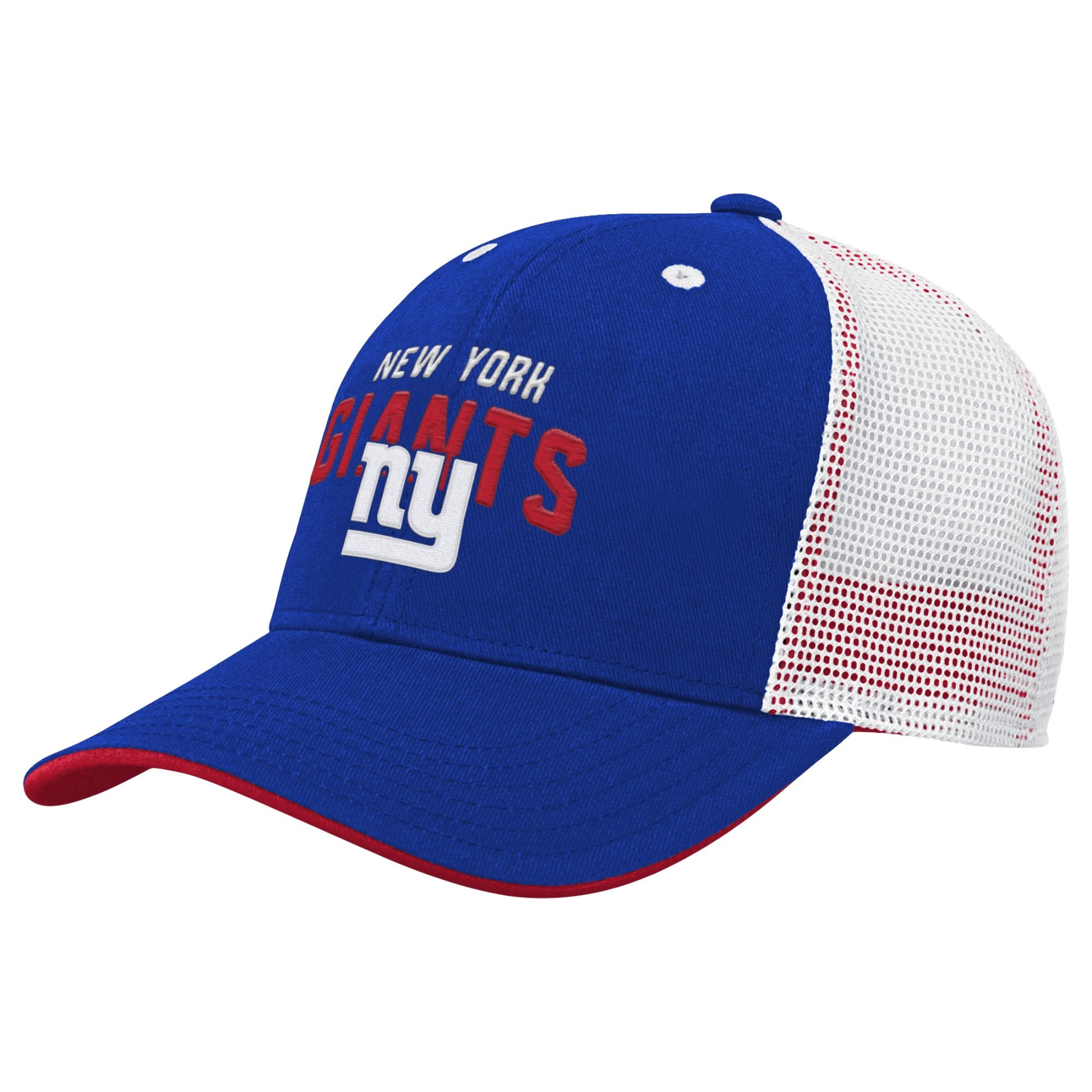 Youth Royal New York Giants Core Lockup Trucker Adjustable Hat