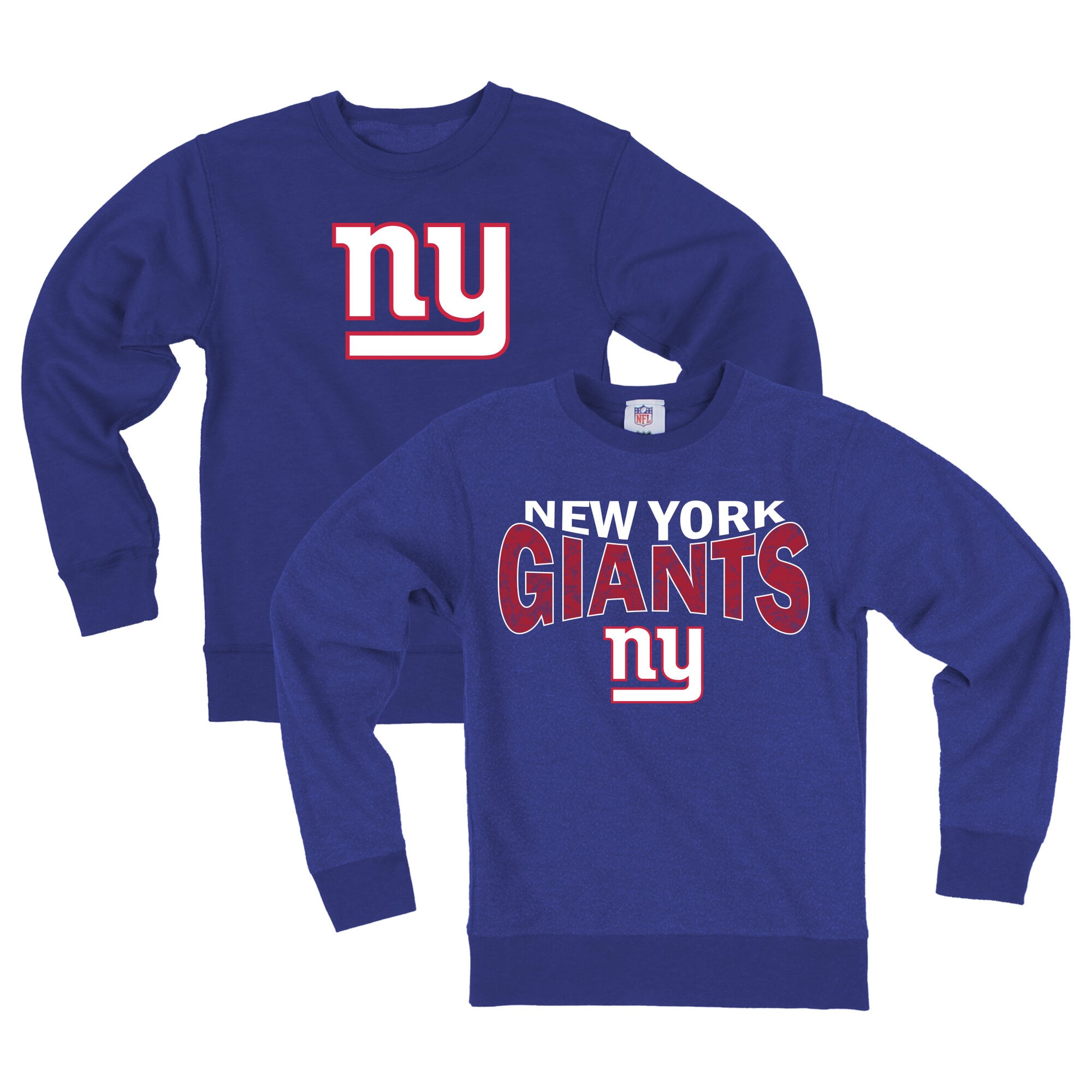 Sweat-shirt réversible en polaire Wes & Willy Royal New York Giants pour jeunes