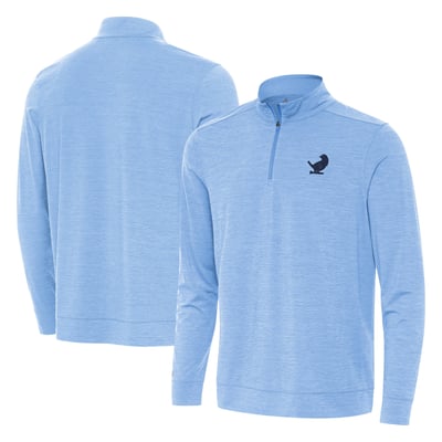 New York Golf Club Antigua Bright Quarter-Zip Pullover - Heather Powder Blue