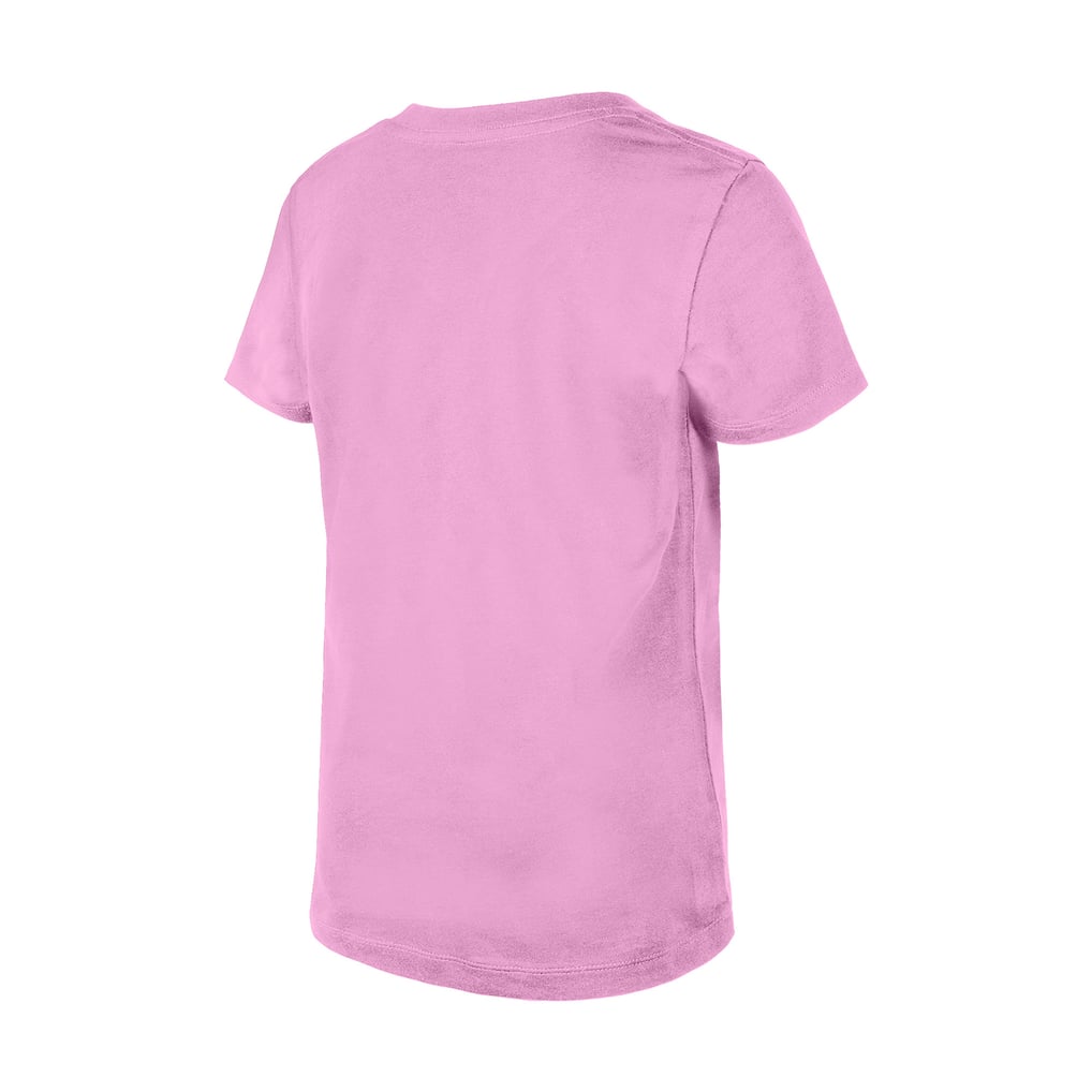 Girl's Youth New York Islanders  New Era Pink Flip Sequin V-Neck T-Shirt
