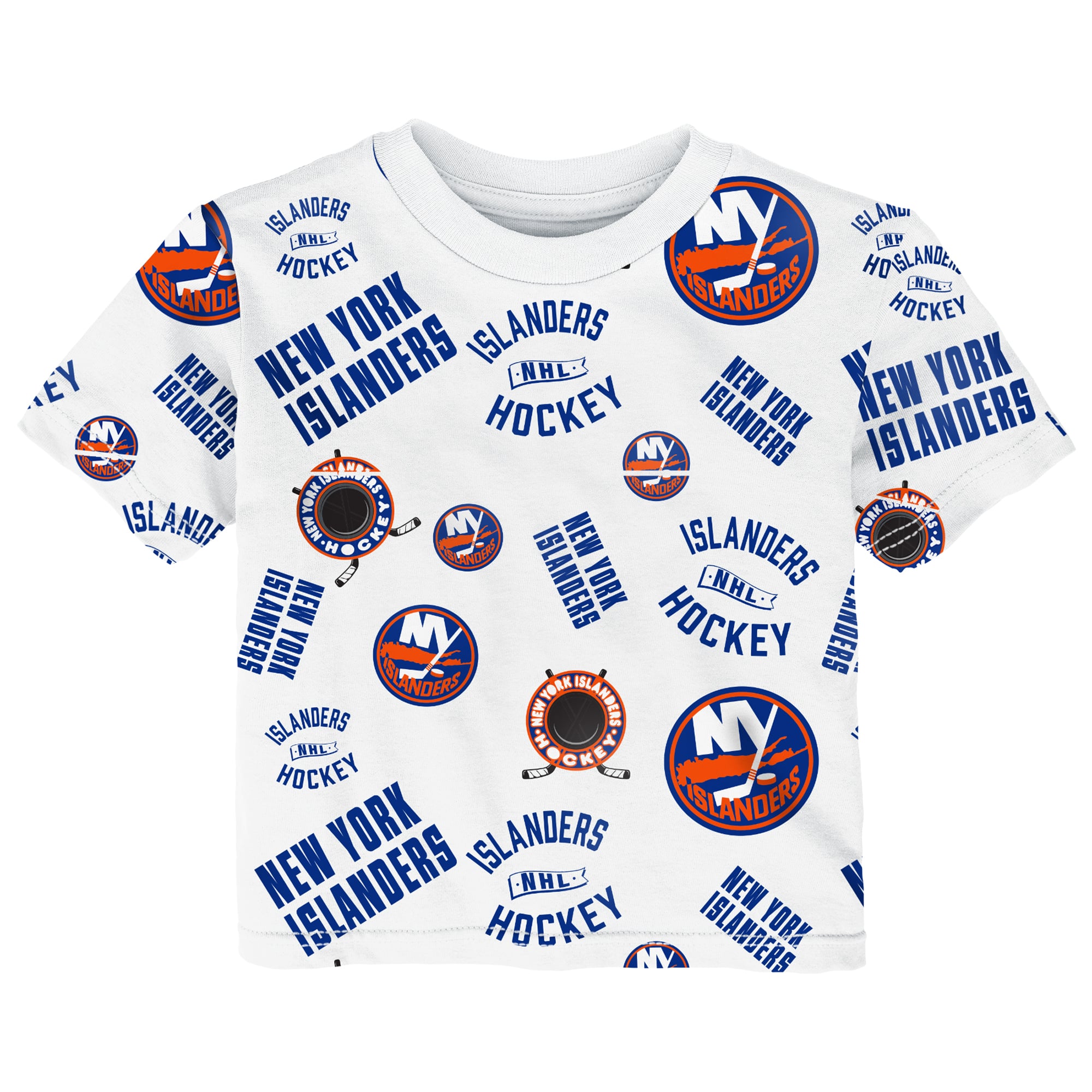 T-shirt blanc Baby Outerstuff New York Islanders Run Down