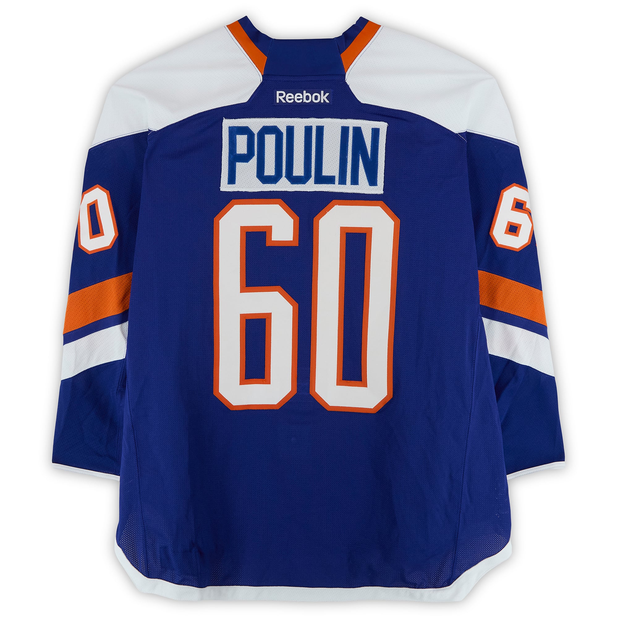 Kevin Poulin New York Islanders Player-Issued #60 Royal Jersey vs. New York Rangers on January 29, 2014