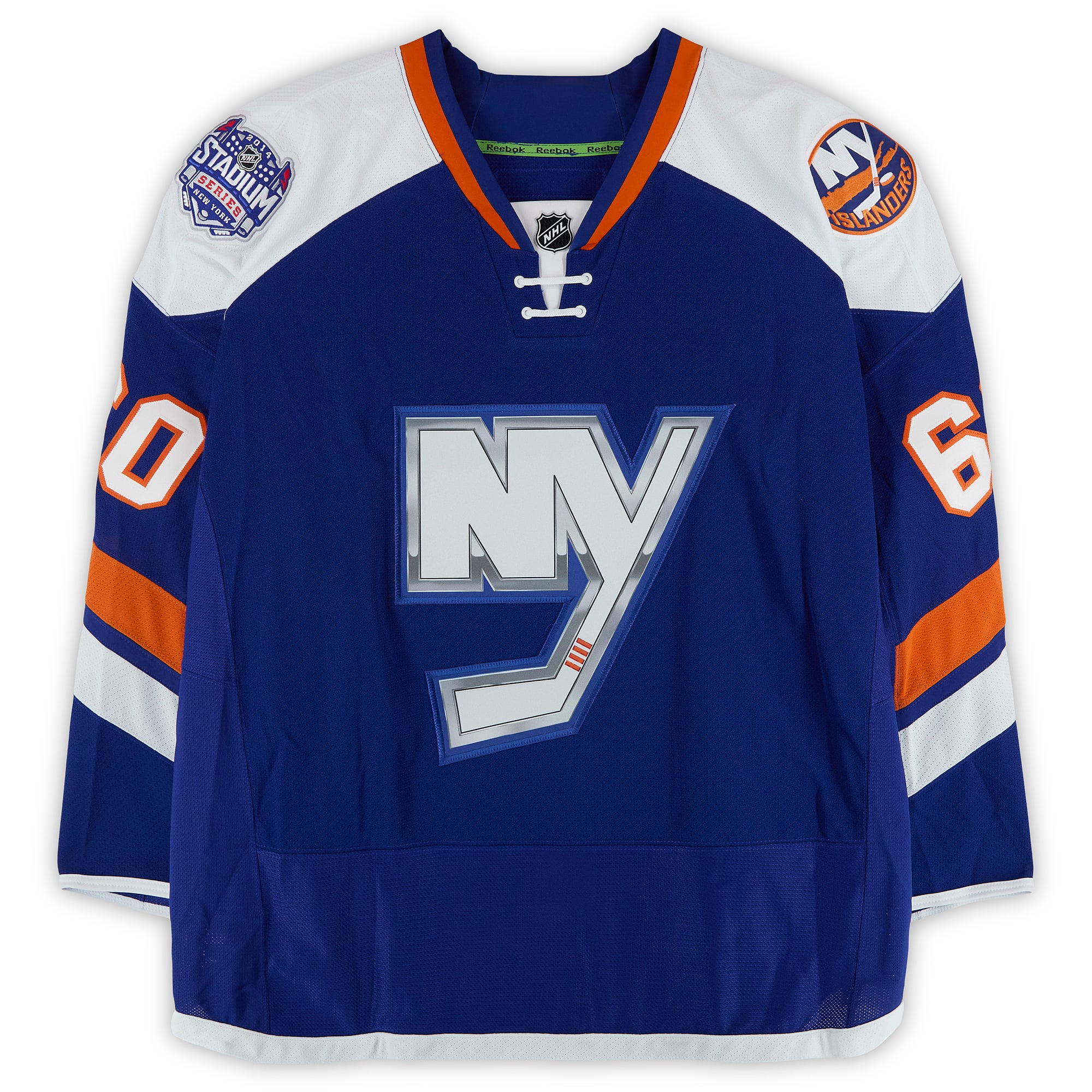 Kevin Poulin New York Islanders Player-Issued #60 Royal Jersey vs. New York Rangers on January 29, 2014