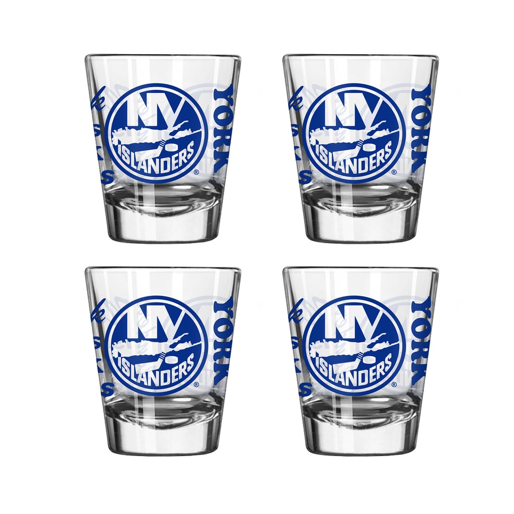 New York Islanders Logo Brands 4-Pack 2oz. Shot Glass Set