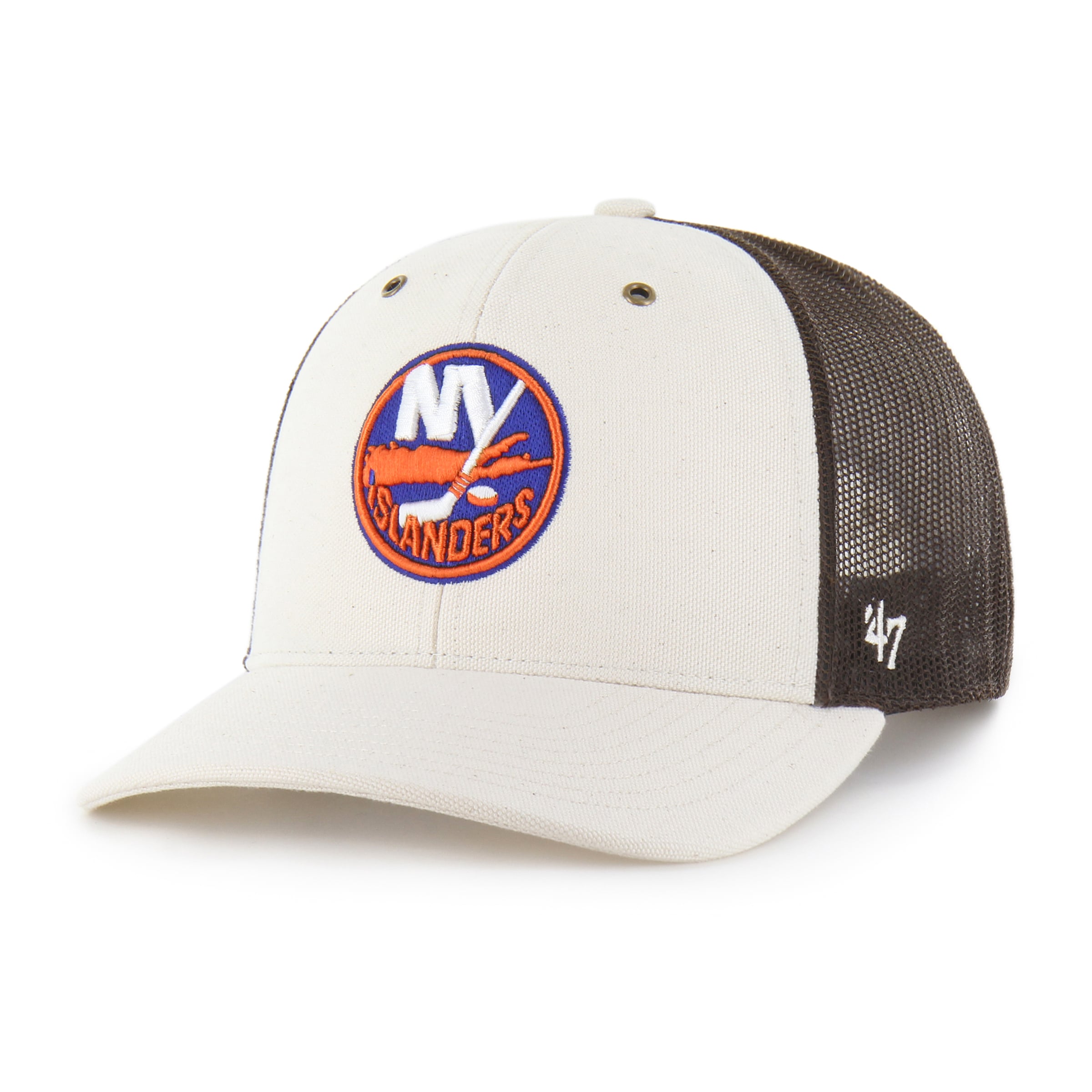 Casquette trucker ajustable '47 x Carhartt crème New York Islanders pour homme