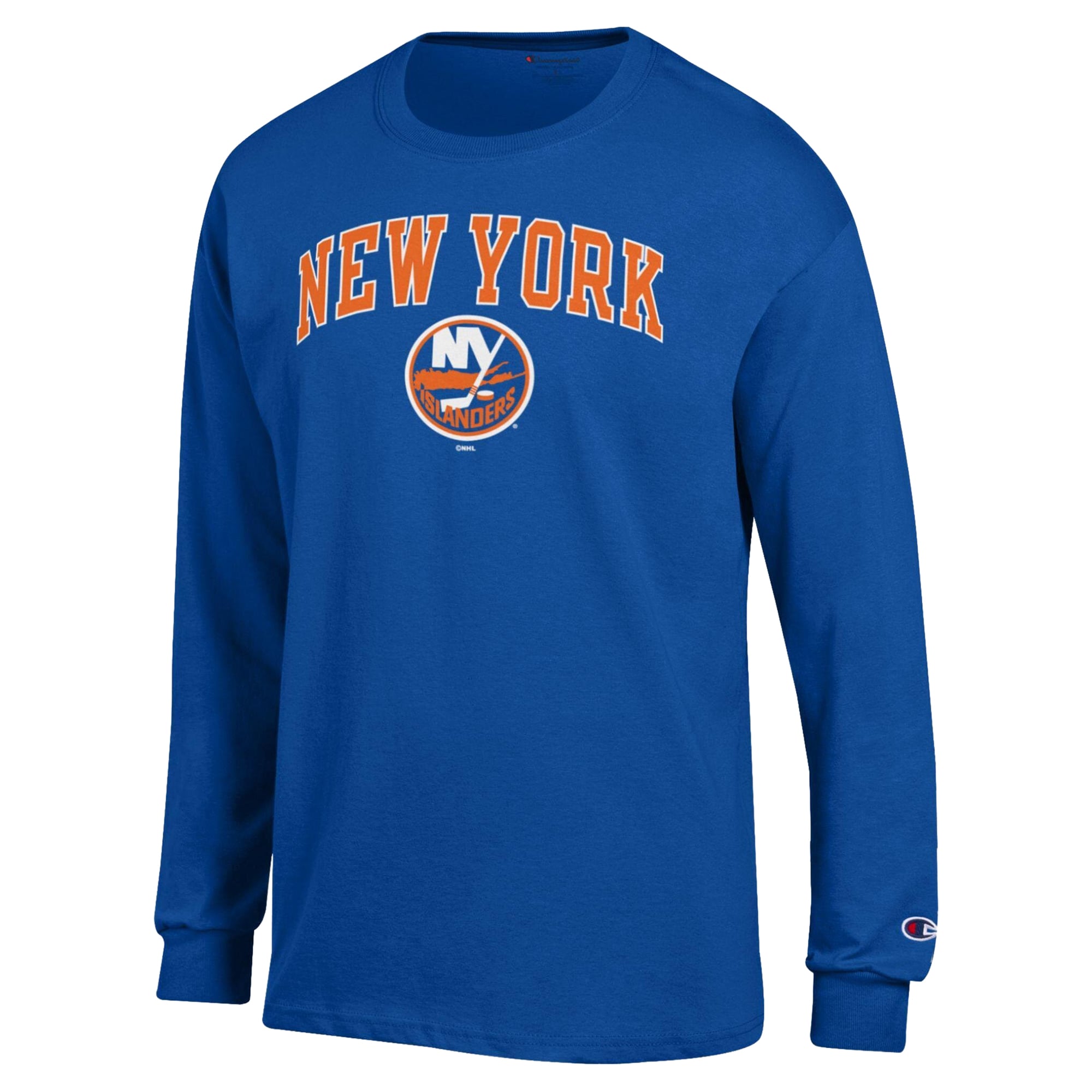 Men's Champion Royal New York Islanders Jersey Long-Sleeve T-Shirt