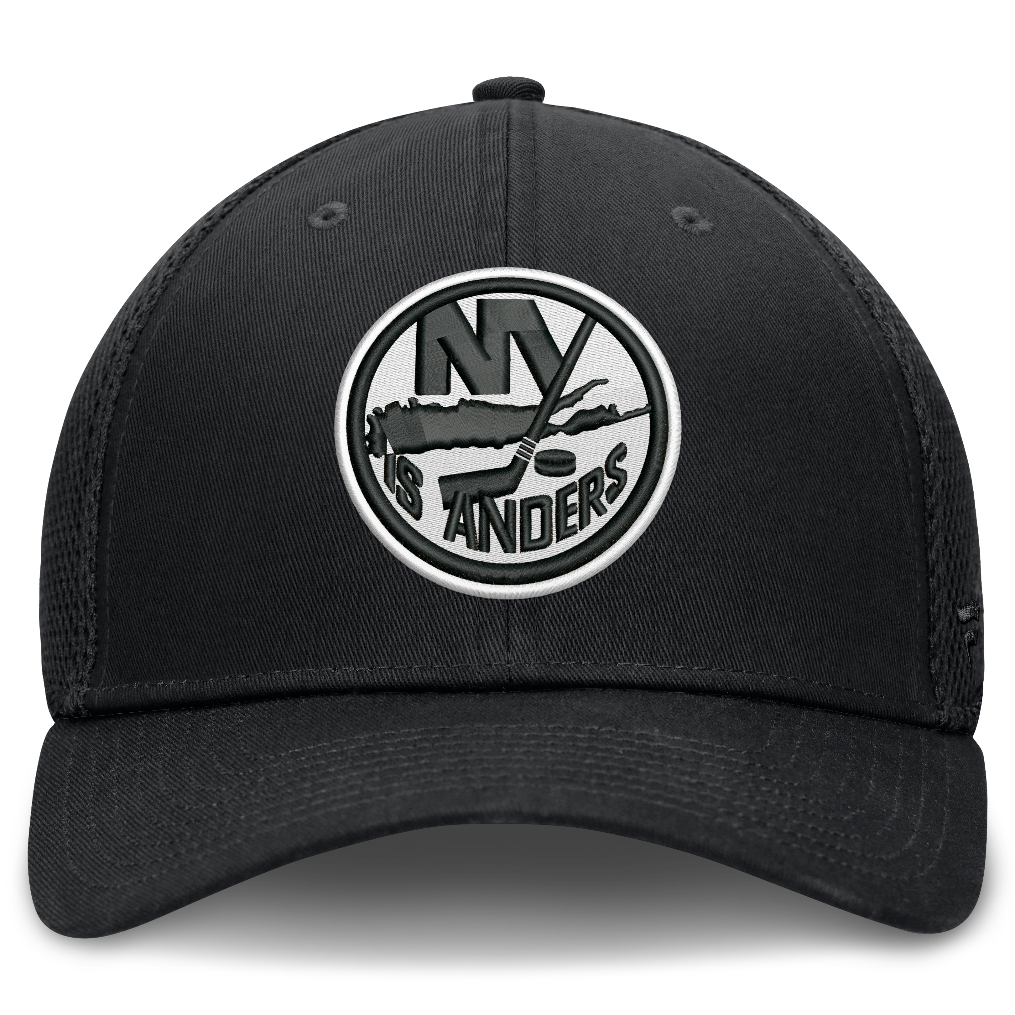 Men's Fanatics  Black New York Islanders Tonal Meshback Stretch Hat