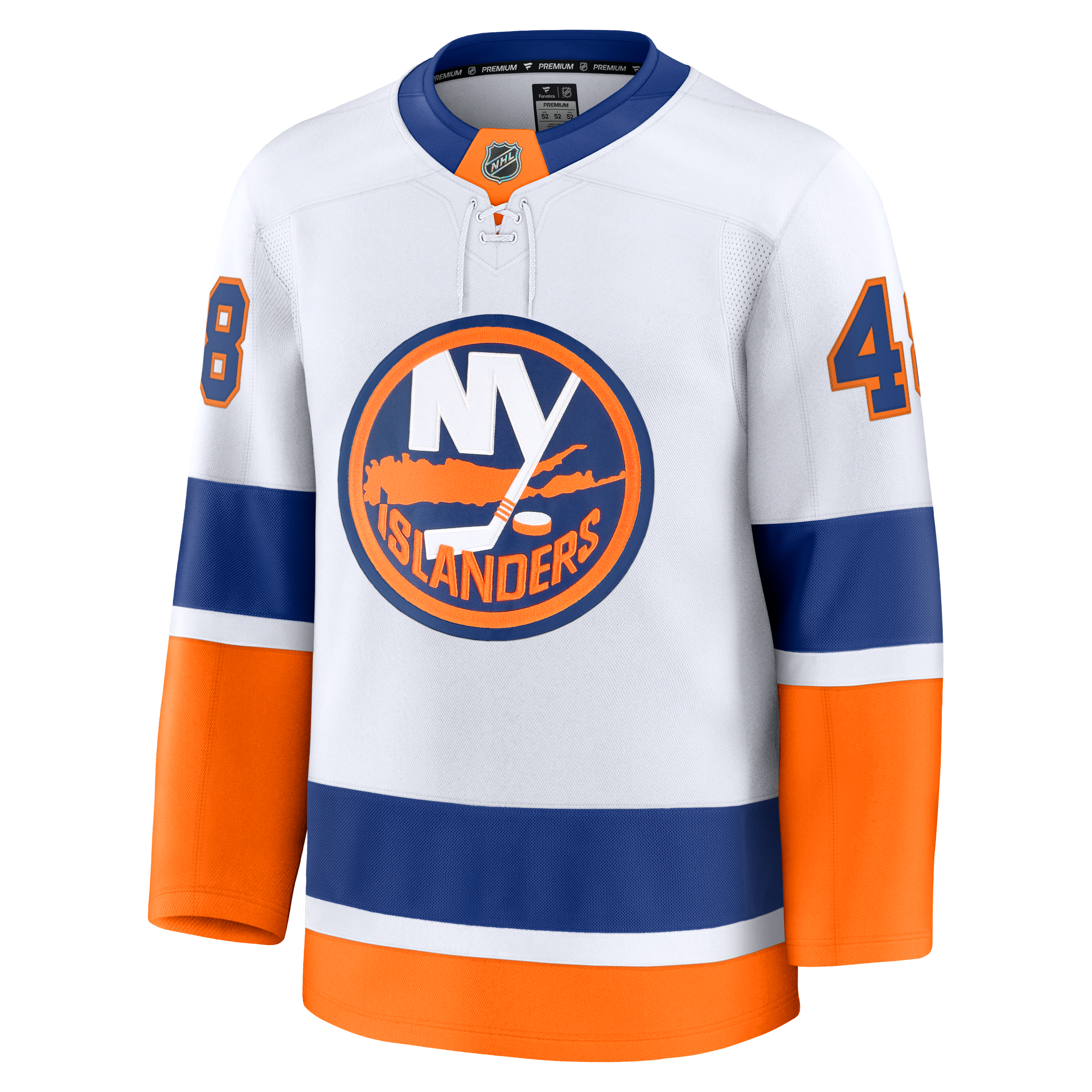Men's Fanatics Matthew Schaefer White New York Islanders Away Premium Jersey