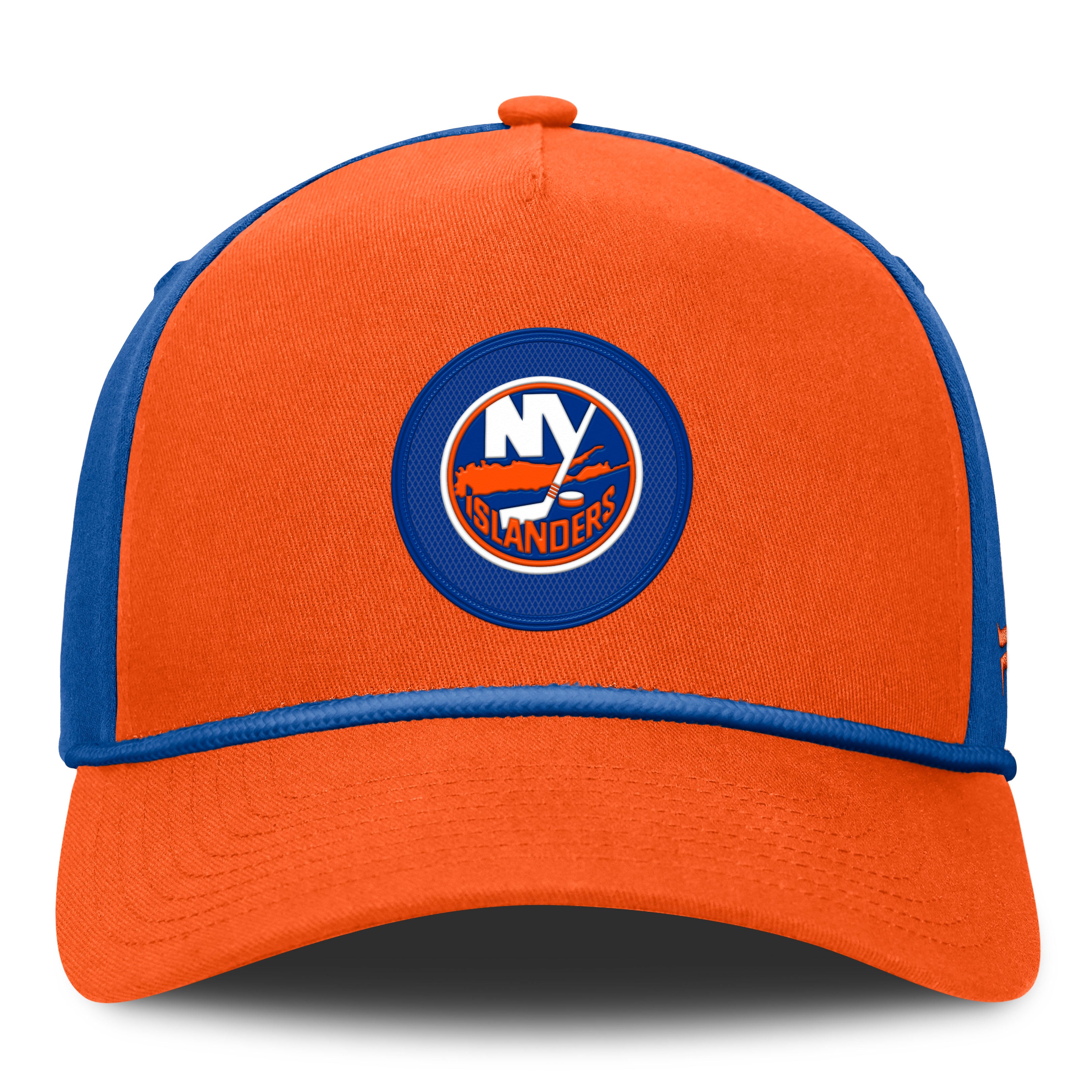 Casquette ajustable authentique Fanatics orange New York Islanders Pro Rink A-Frame pour homme