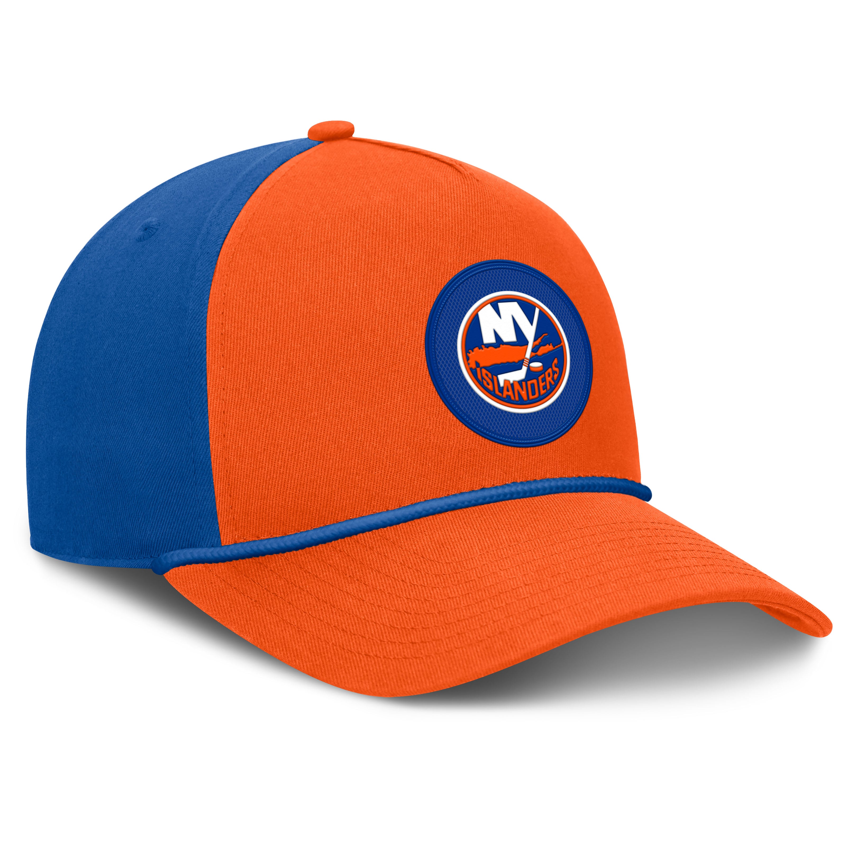 Casquette ajustable authentique Fanatics orange New York Islanders Pro Rink A-Frame pour homme