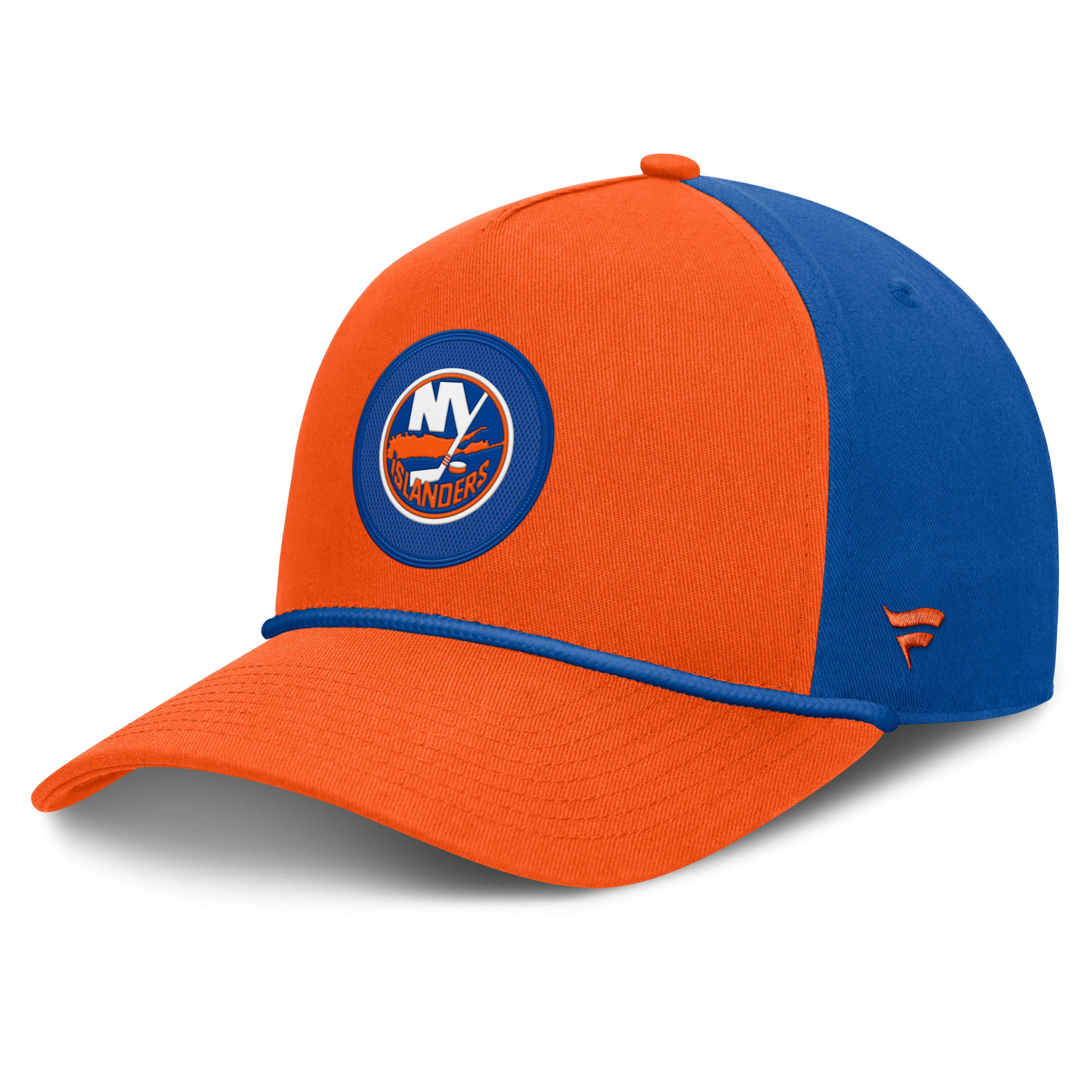 Casquette ajustable authentique Fanatics orange New York Islanders Pro Rink A-Frame pour homme
