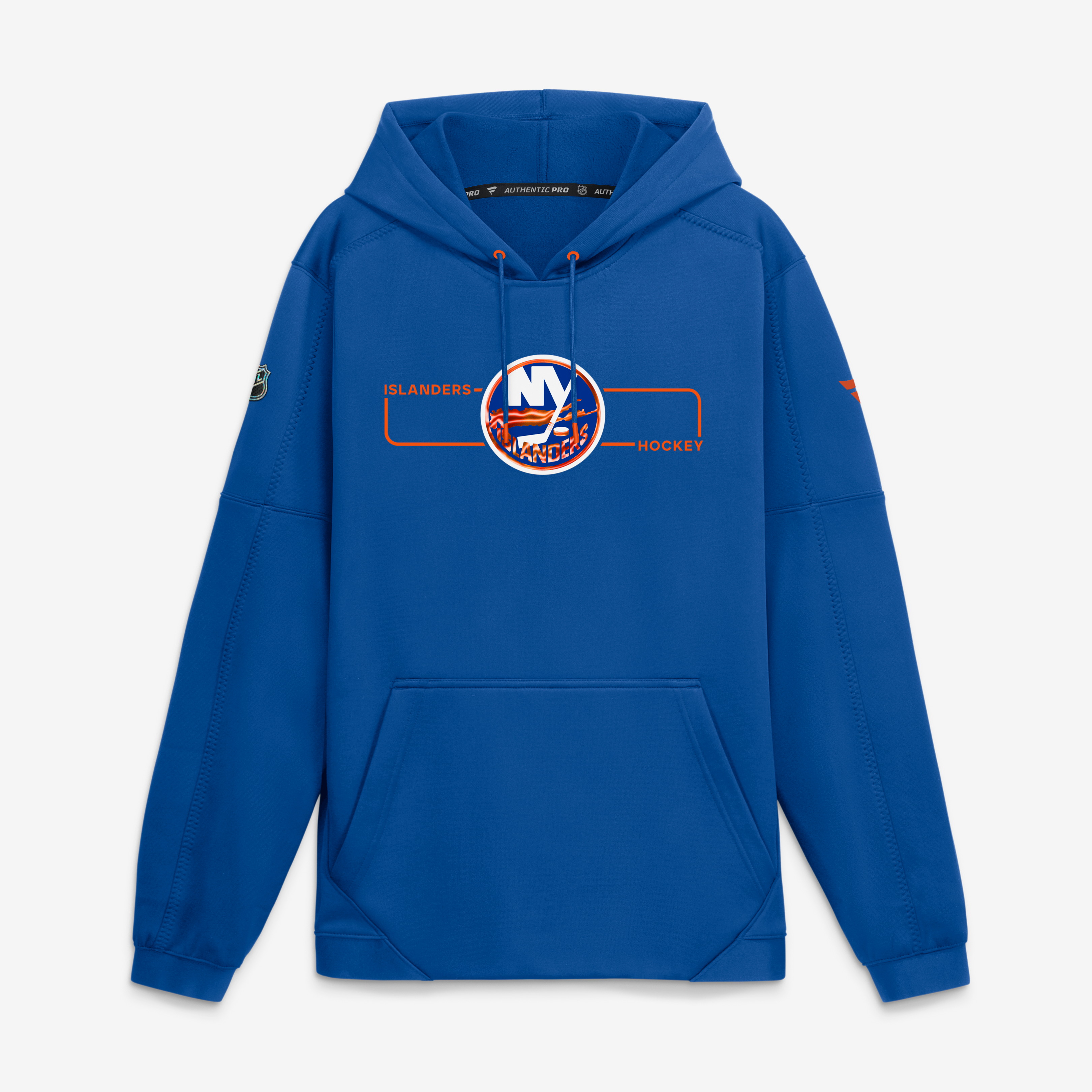 Sweat à capuche polaire authentique Fanatics Royal New York Islanders pour homme