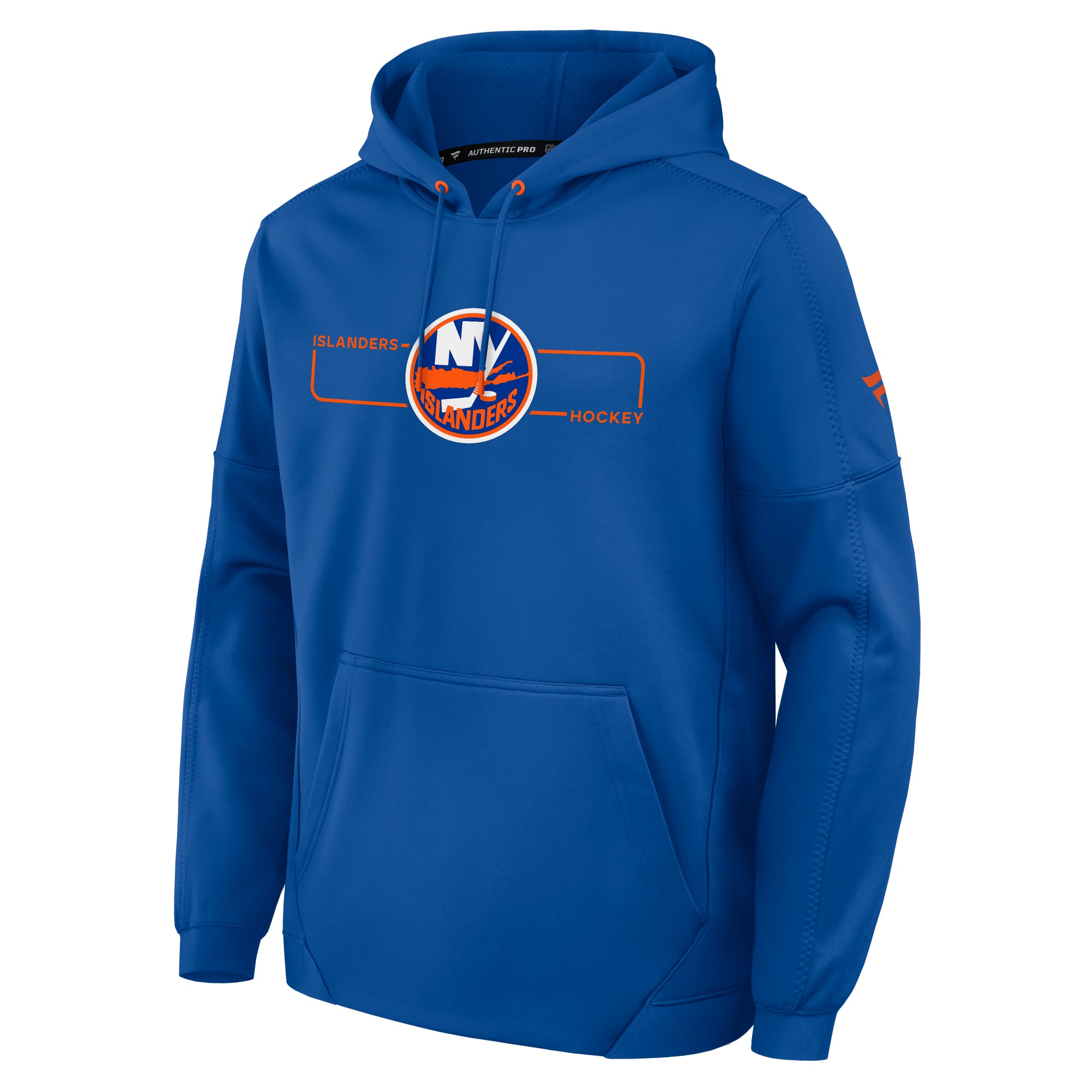 Men's Fanatics Royal New York Islanders Authentic Pro Rink Fleece Pullover Hoodie