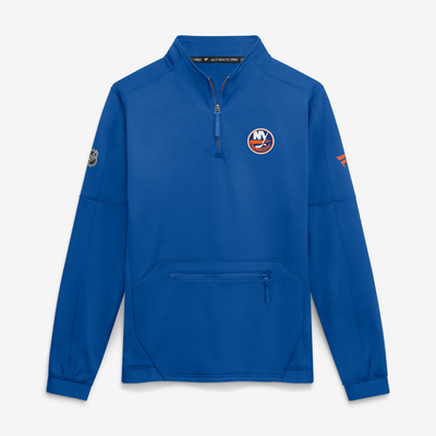 New York Islanders Fanatics Authentic Pro Rink Fleece Quarter-Zip Pullover - Royal