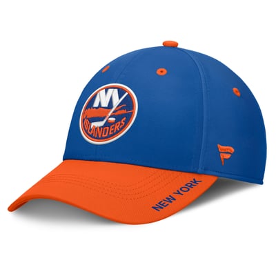 Men's New York Islanders Fanatics Royal/Orange Authentic Pro Rink Stretch Hat
