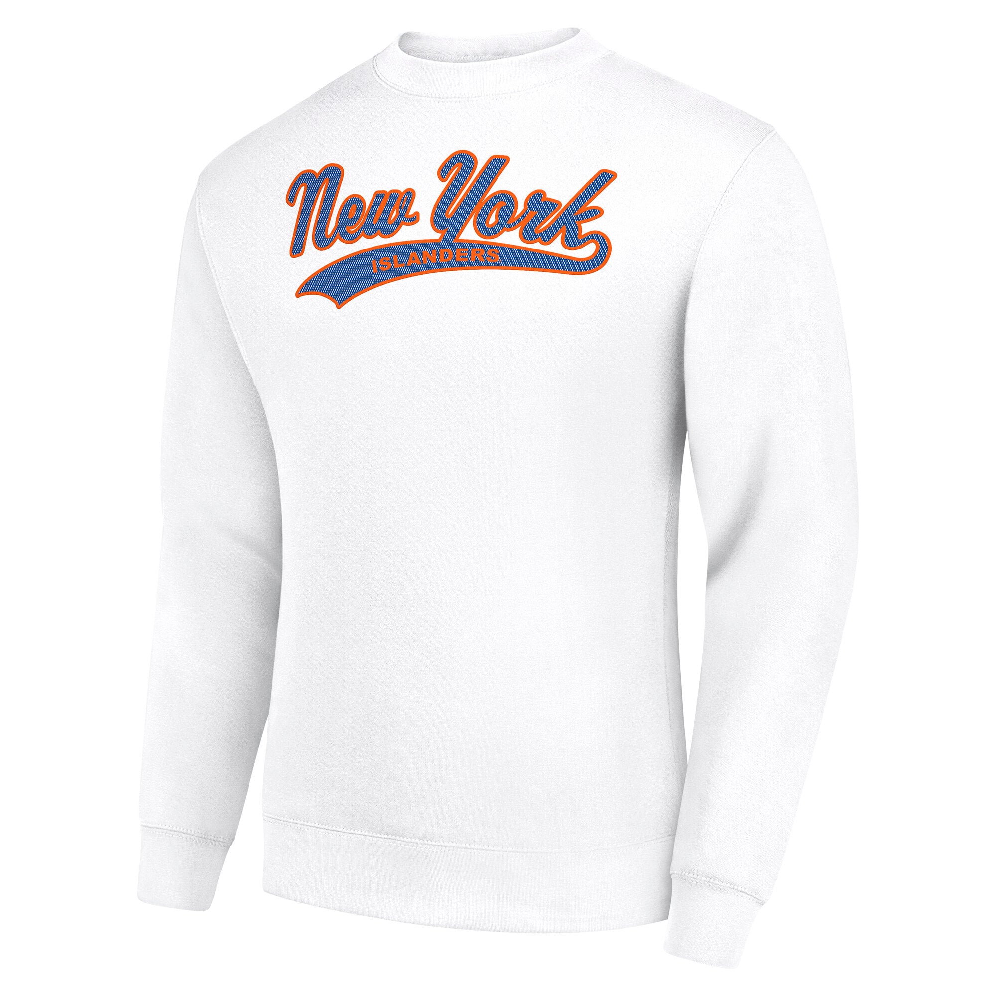 Sweat-shirt à enfiler Starter blanc pour homme, modèle Tailsweep City des Islanders de New York