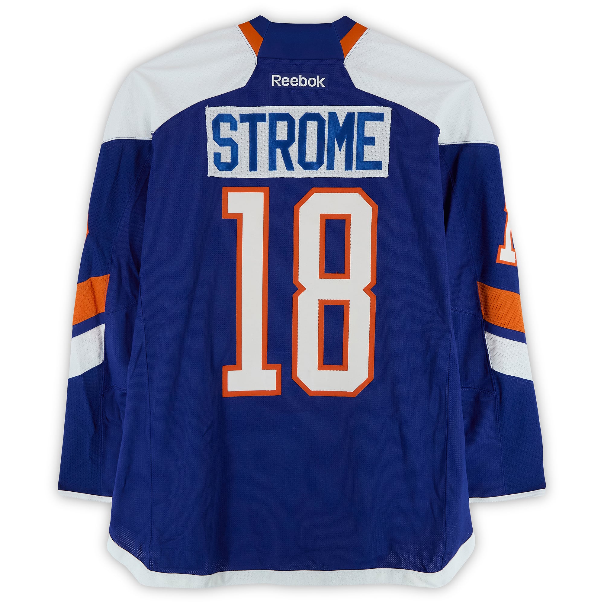 Ryan Strome New York Islanders Player-Issued #18 Royal Jersey vs. New York Rangers on January 29, 2014