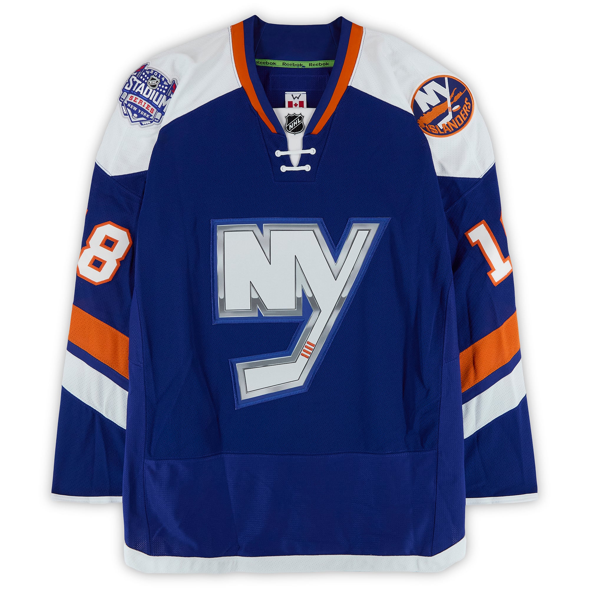 Ryan Strome New York Islanders Player-Issued #18 Royal Jersey vs. New York Rangers on January 29, 2014