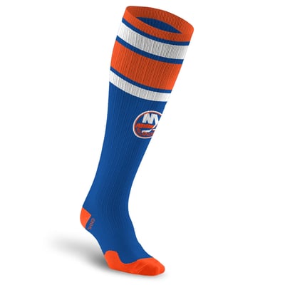 New York Islanders PRO Compression Unisex  Classic Stripe Over-the-Calf Compression Socks