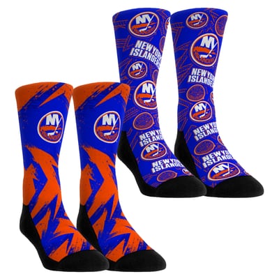  New York Islanders Rock Em Unisex Game Day Two-Pack Crew Socks - Blue