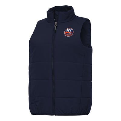 New York Islanders Antigua Women's Experience Full-Zip Vest - Navy